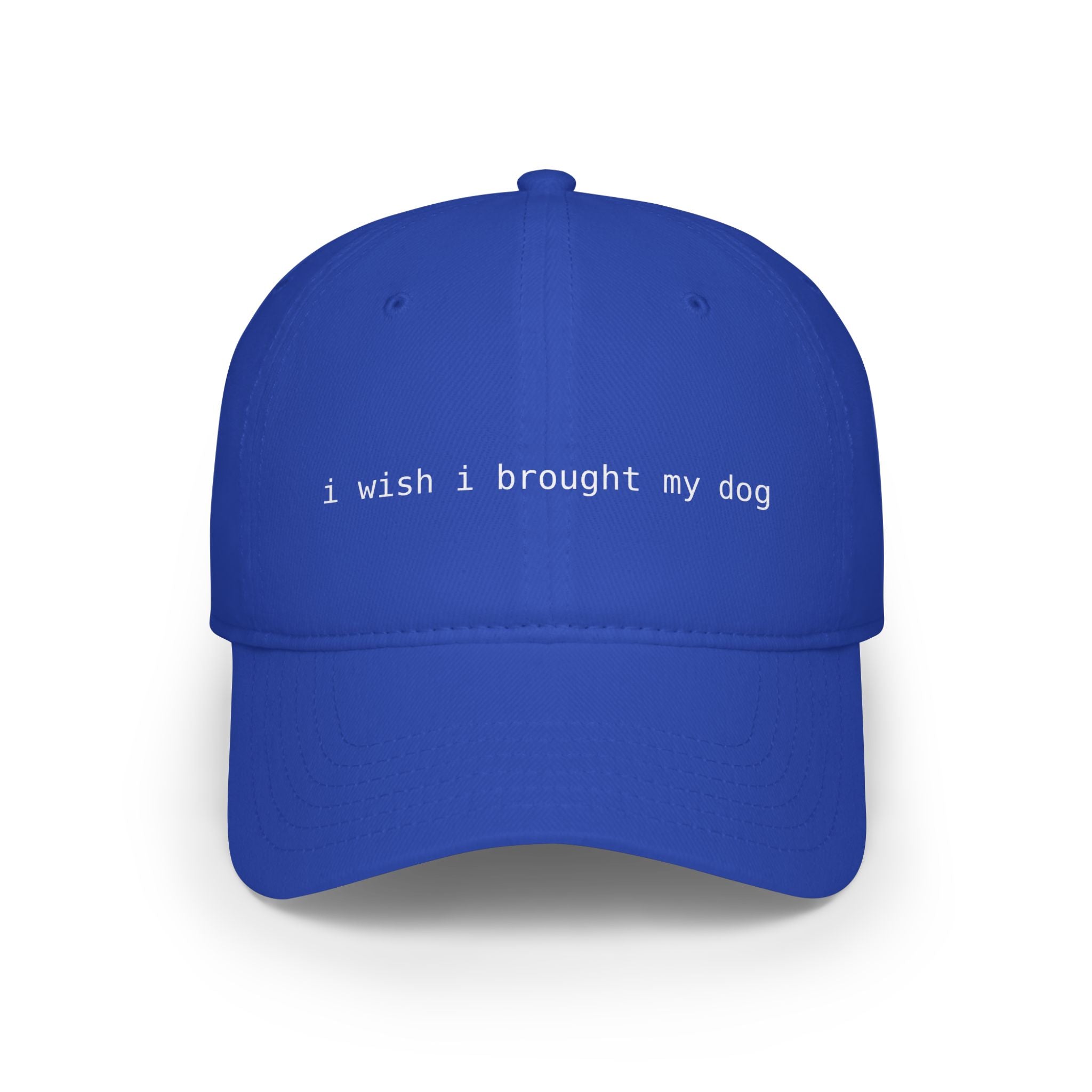 I Wish I Brought My Dog Low Profile Baseball Cap
