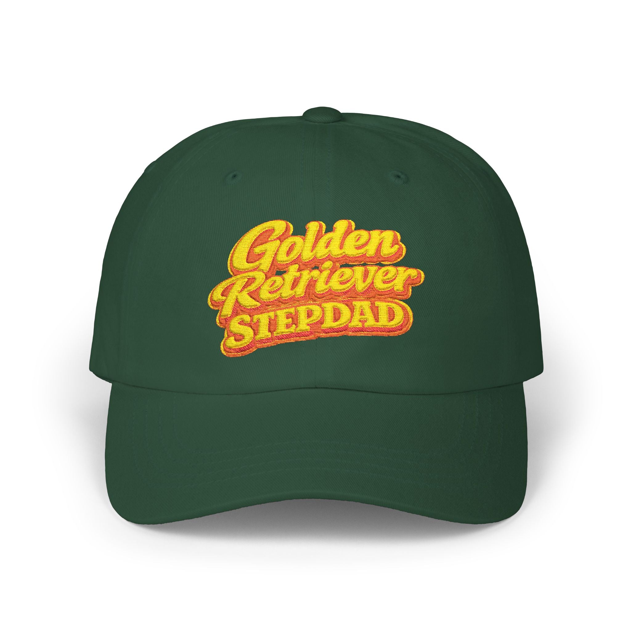 Golden Retriever Stepdad Dad Cap — Embroidered Baseball Hat for Pug Lovers