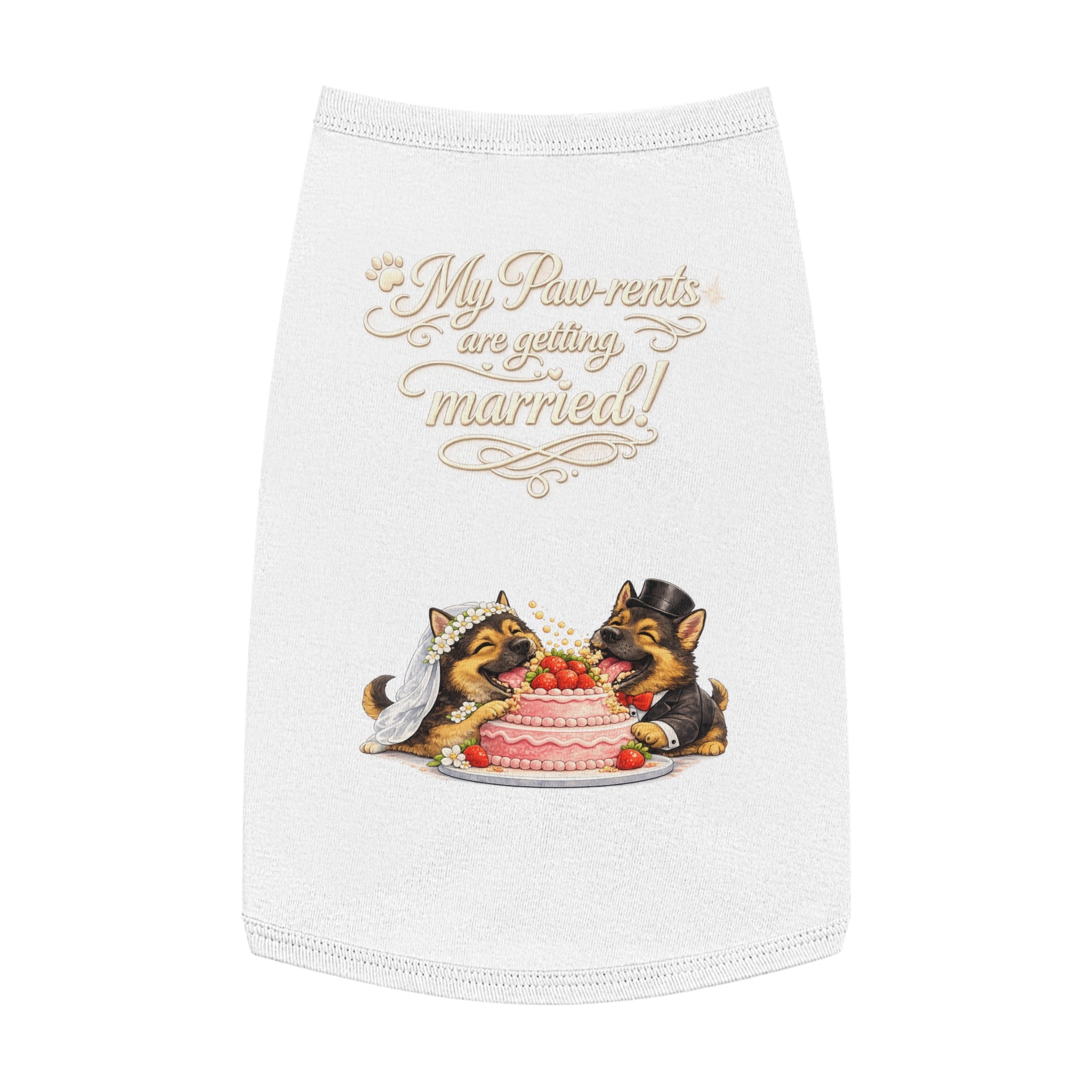 Engagement Gift for Dog Lovers -- My Pawrents Are Getting Married Dog Shirt Wedding Gift (German Shepherd)