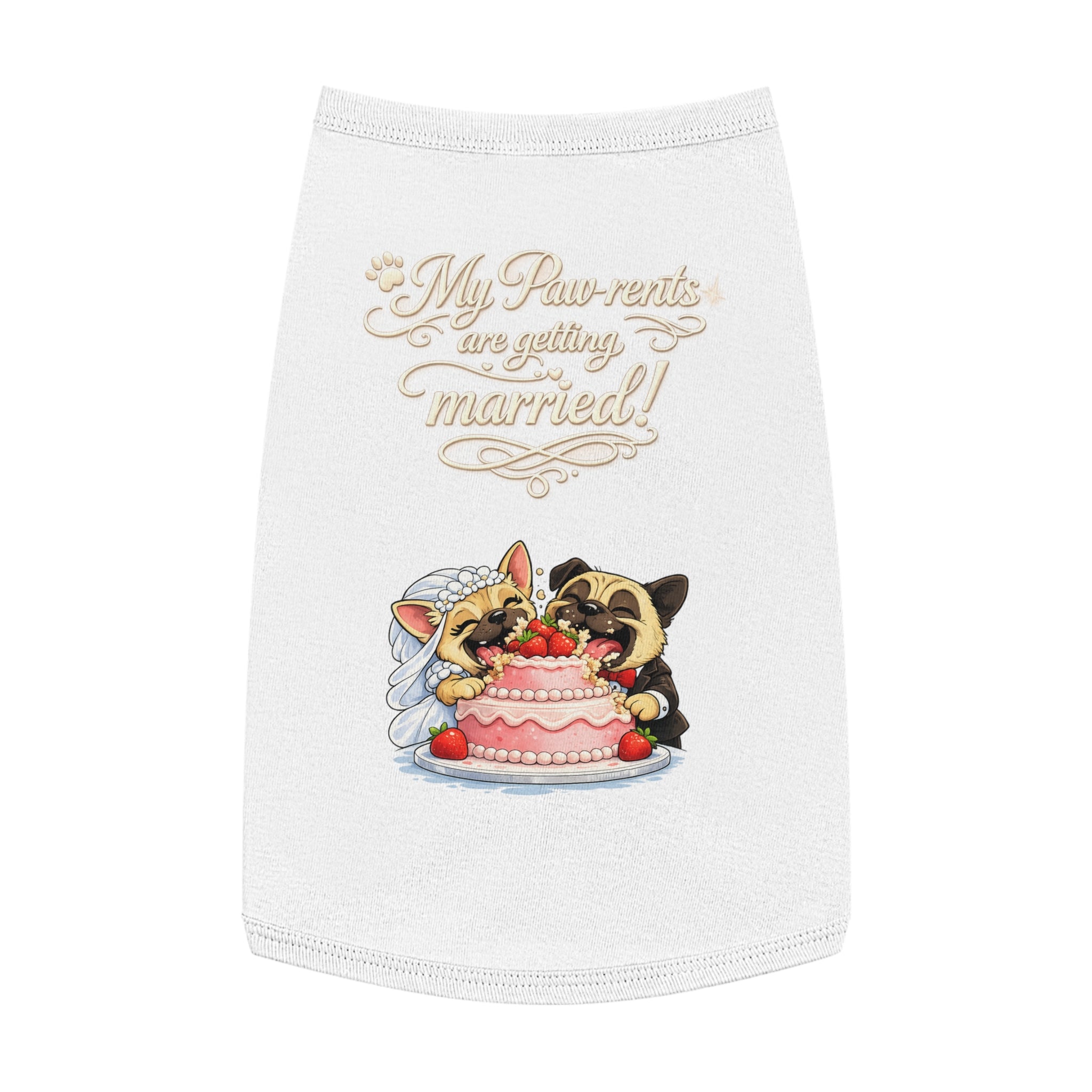 Engagement Gift for Dog Lovers -- My Pawrents Are Getting Married Dog Shirt Wedding Gift (Pug)
