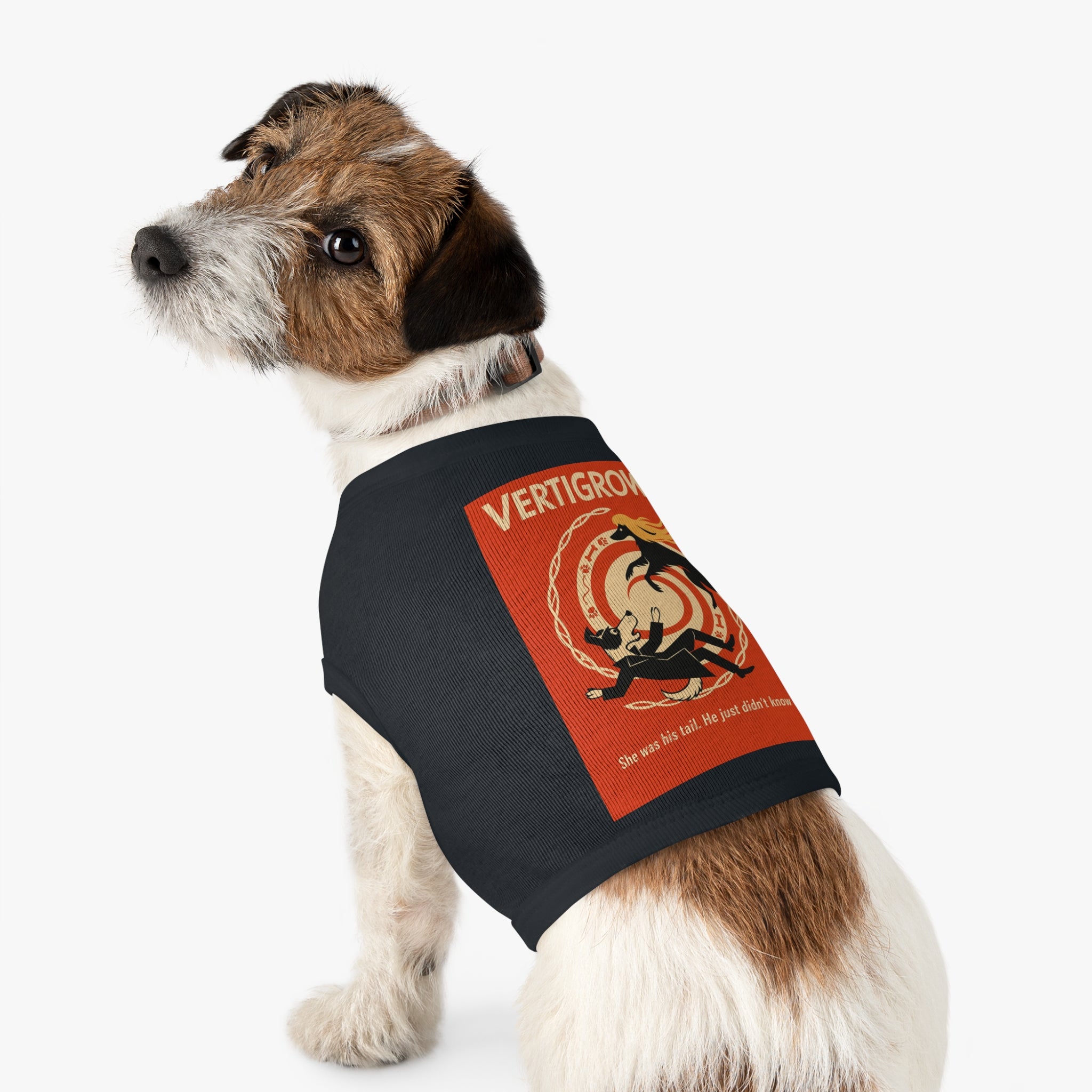 Vertigrowl Pug Pet Tank Top-- Funny Parody Shirt for Dog Lovers