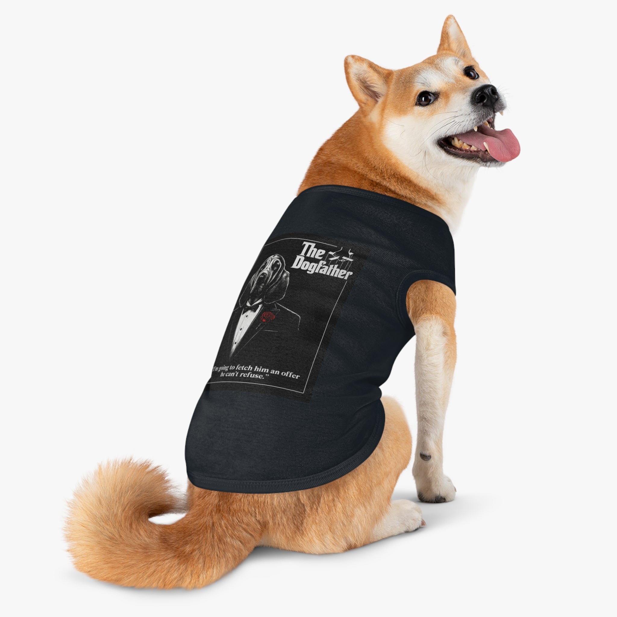 The Dogfather Pet Tank Top-- Funny "The Godfather" Parody Shirt for Dog Lovers