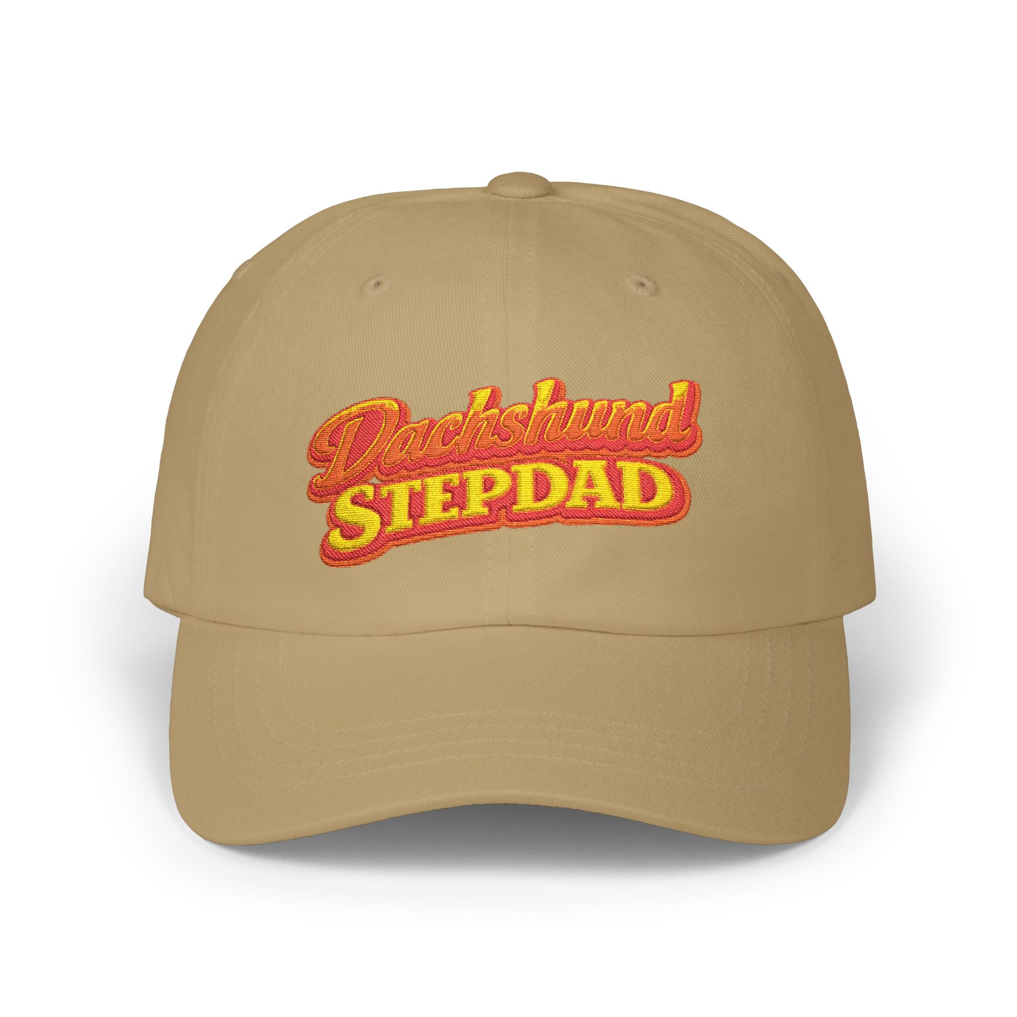 Dachshund Stepdad Dad Cap — Embroidered Baseball Hat for Dog Lovers