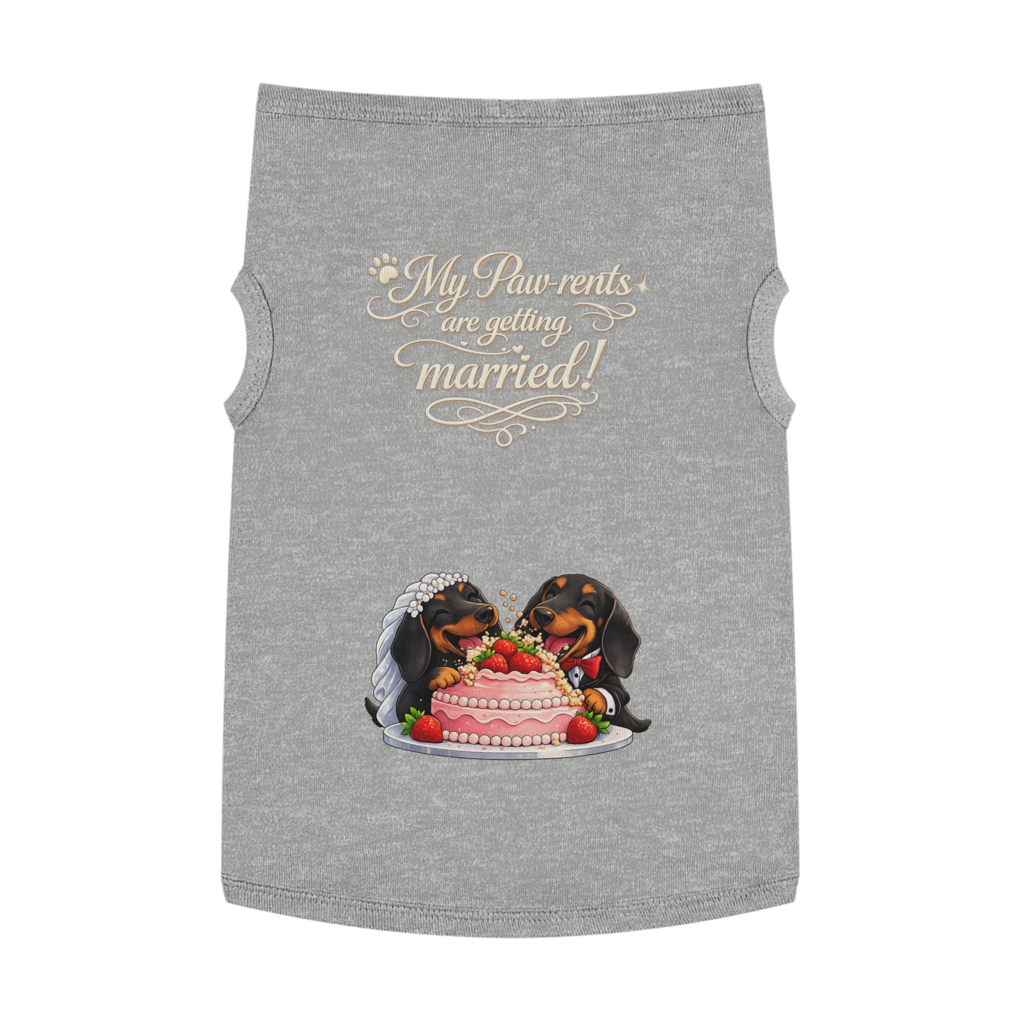 Engagement Gift for Dog Lovers -- My Pawrents Are Getting Married Dog Shirt Wedding Gift (Dachshund)