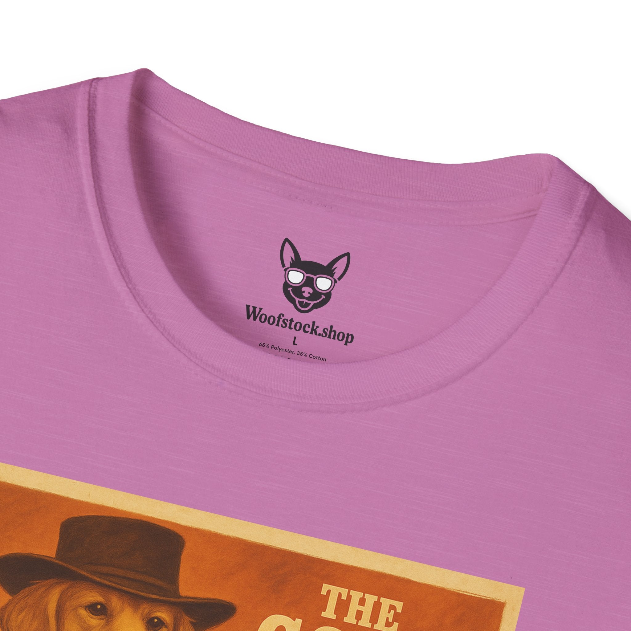 The Good, The Bad, & The Ugly Movie Poster Dog Parody Unisex Softstyle T-Shirt – Funny Movie Tee for Film and Dog Lovers