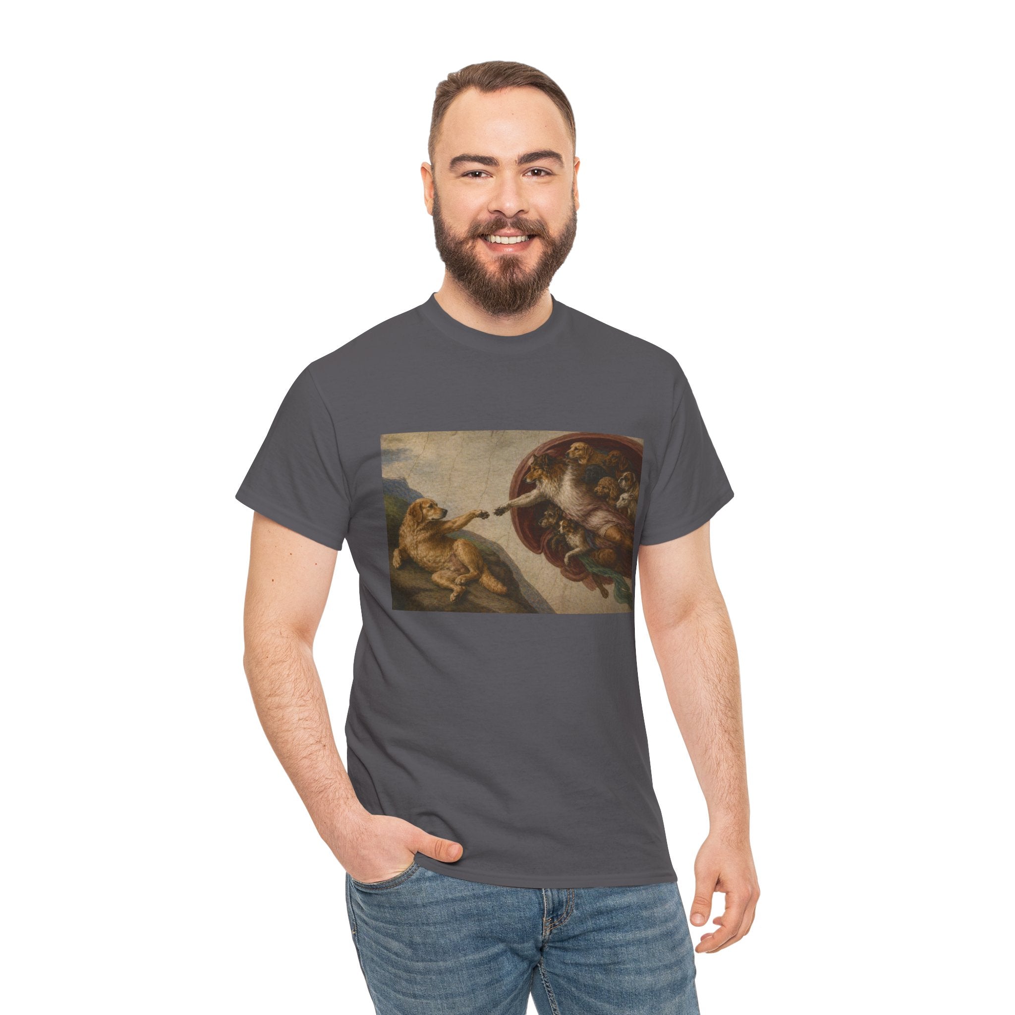 The Creation of Paw-dam -- Funny Shirt for Dog and Art Lovers