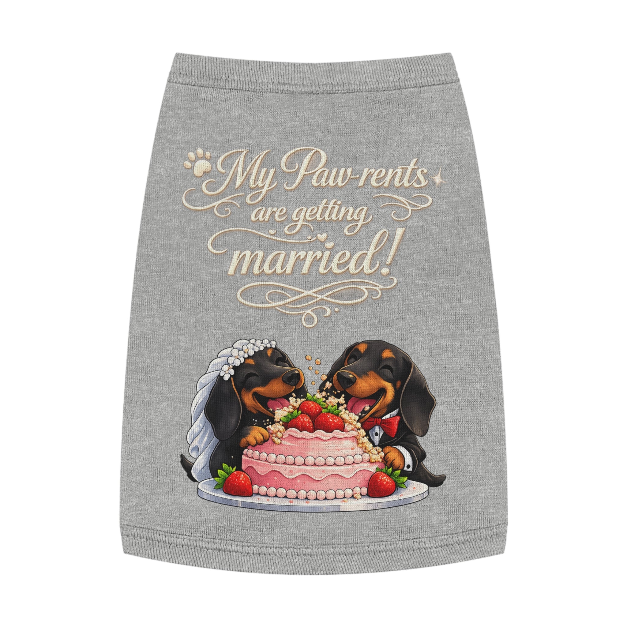 Engagement Gift for Dog Lovers -- My Pawrents Are Getting Married Dog Shirt Wedding Gift (Dachshund)