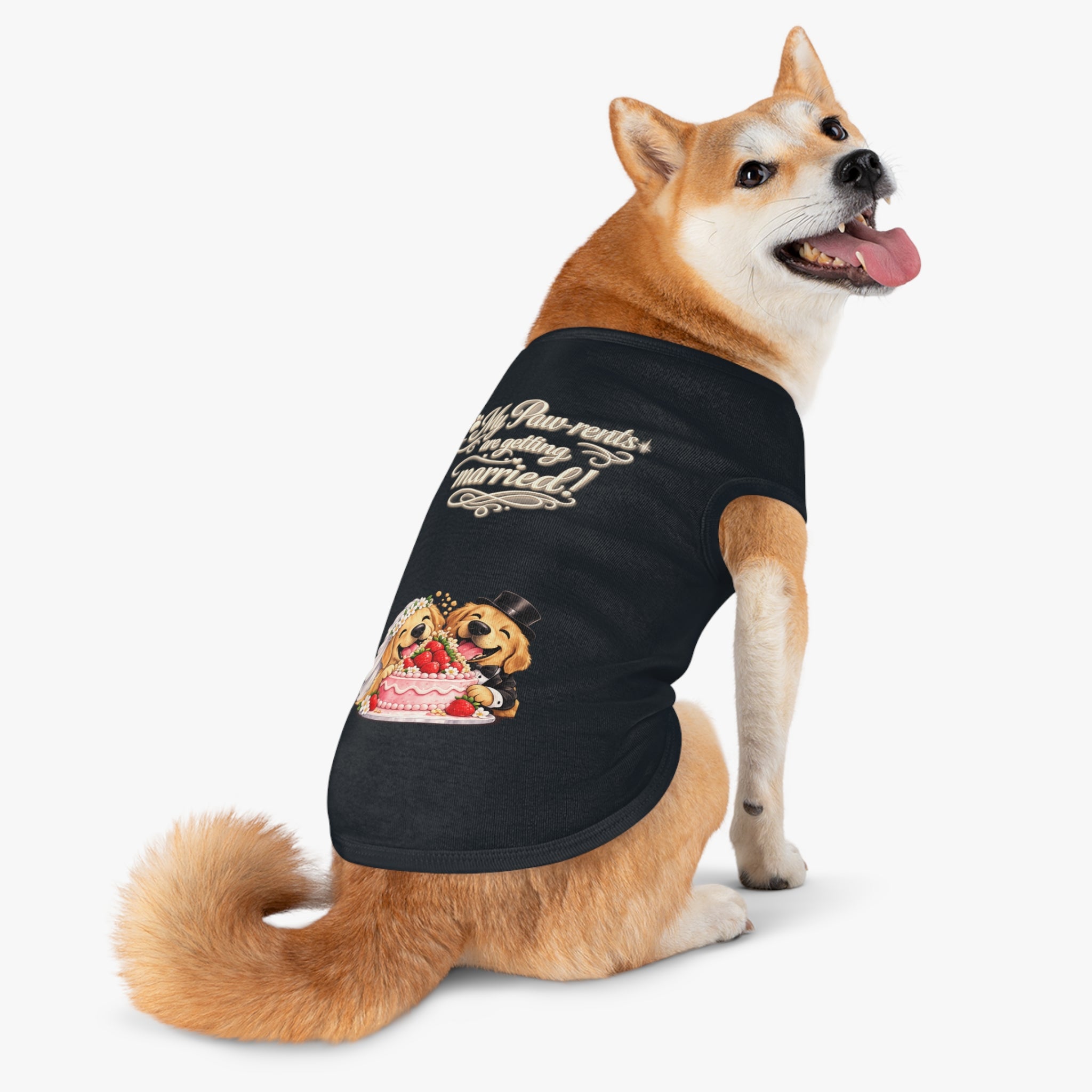 Engagement Gift for Dog Lovers -- My Pawrents Are Getting Married Dog Shirt Wedding Gift (Lab/Golden Retriever)