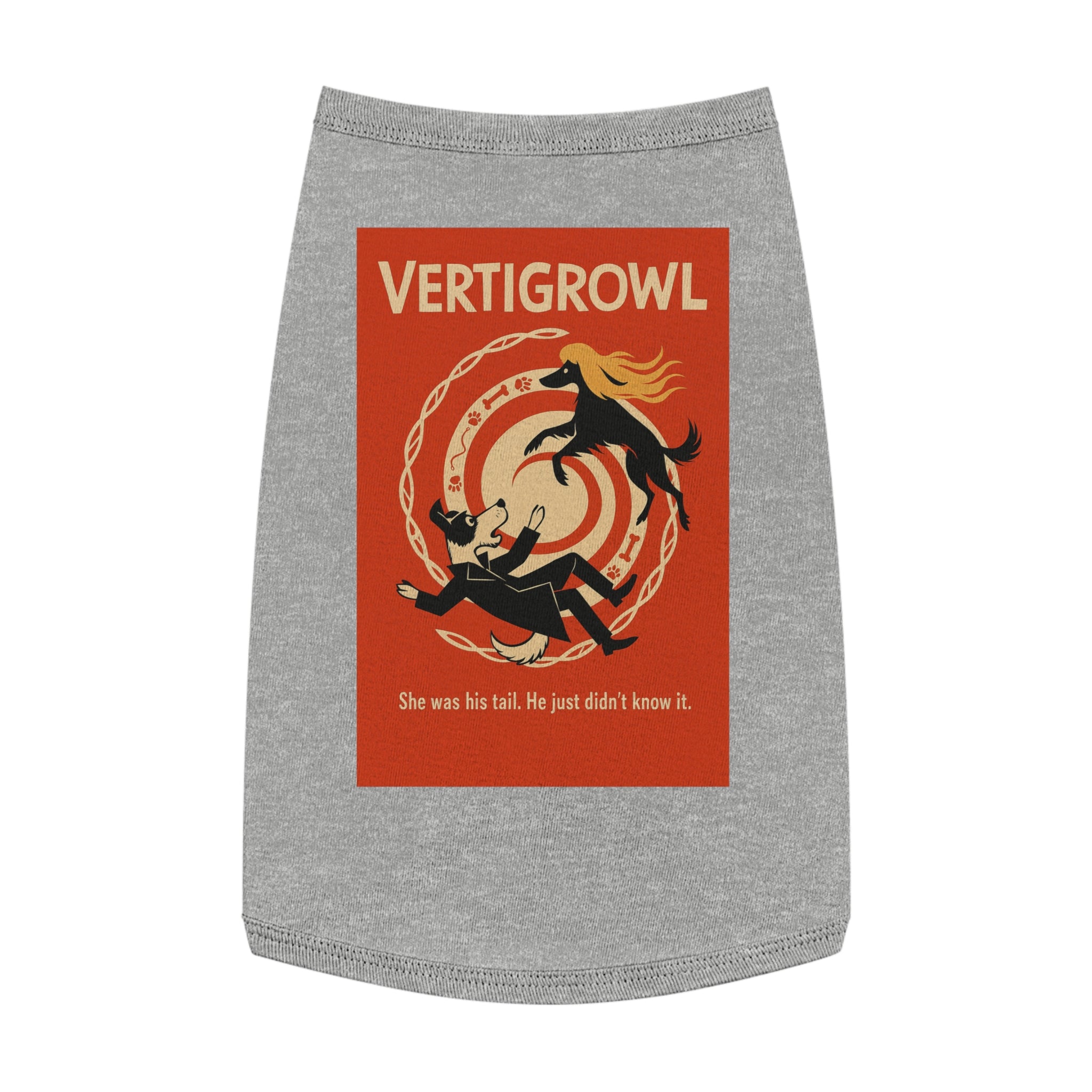 Vertigrowl Pug Pet Tank Top-- Funny Parody Shirt for Dog Lovers