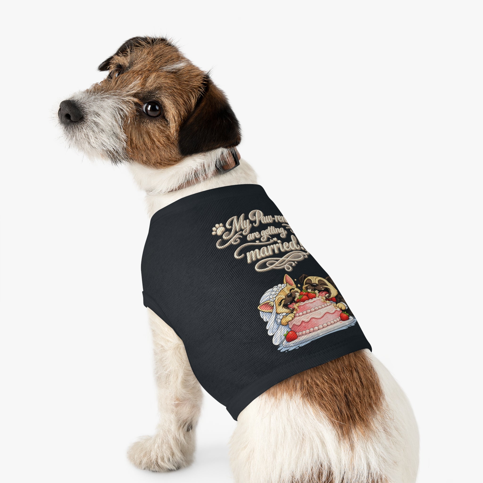 Engagement Gift for Dog Lovers -- My Pawrents Are Getting Married Dog Shirt Wedding Gift (Pug)