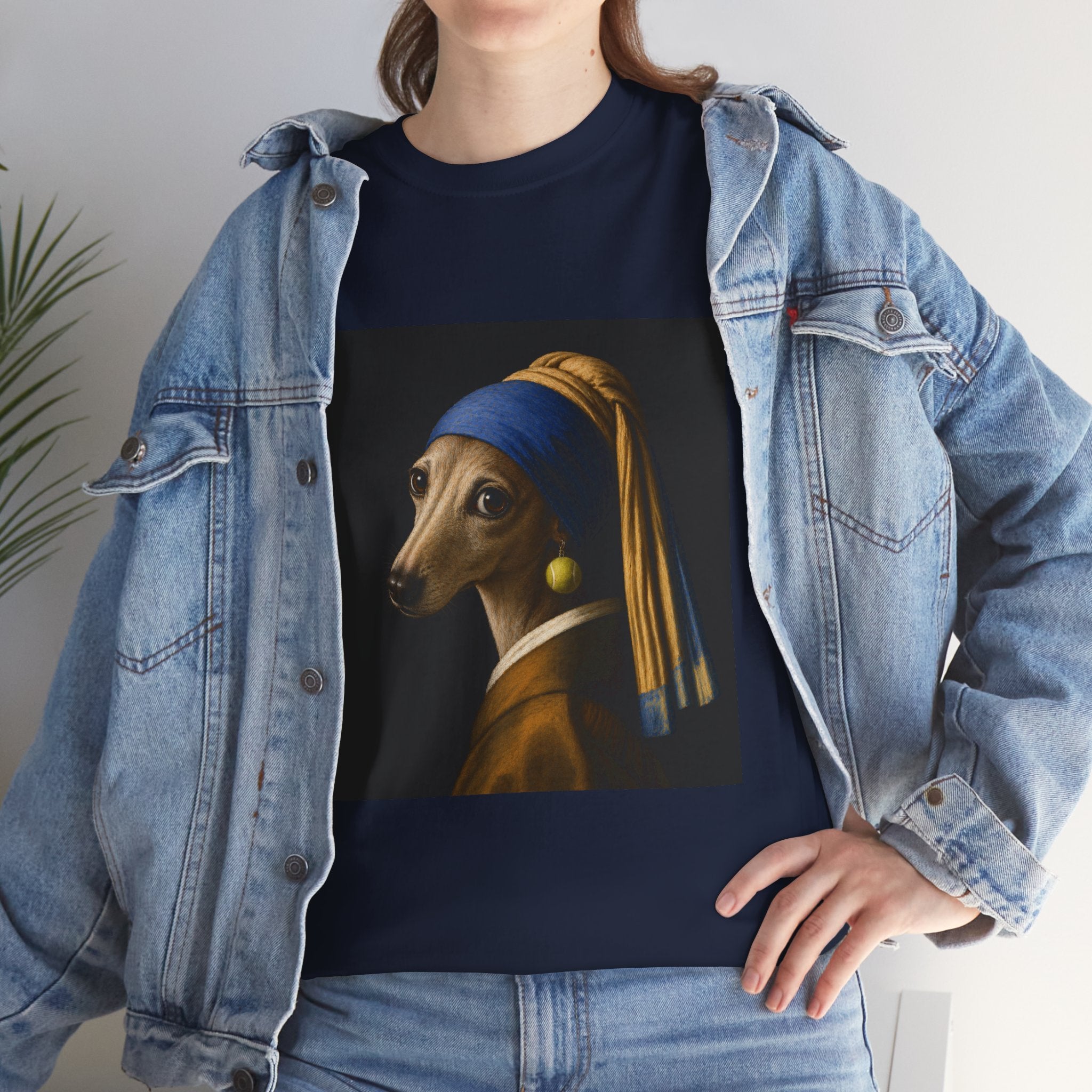 The Girl With the Fuzzy Earring -- Funny Shirt for Dog and Art Lovers