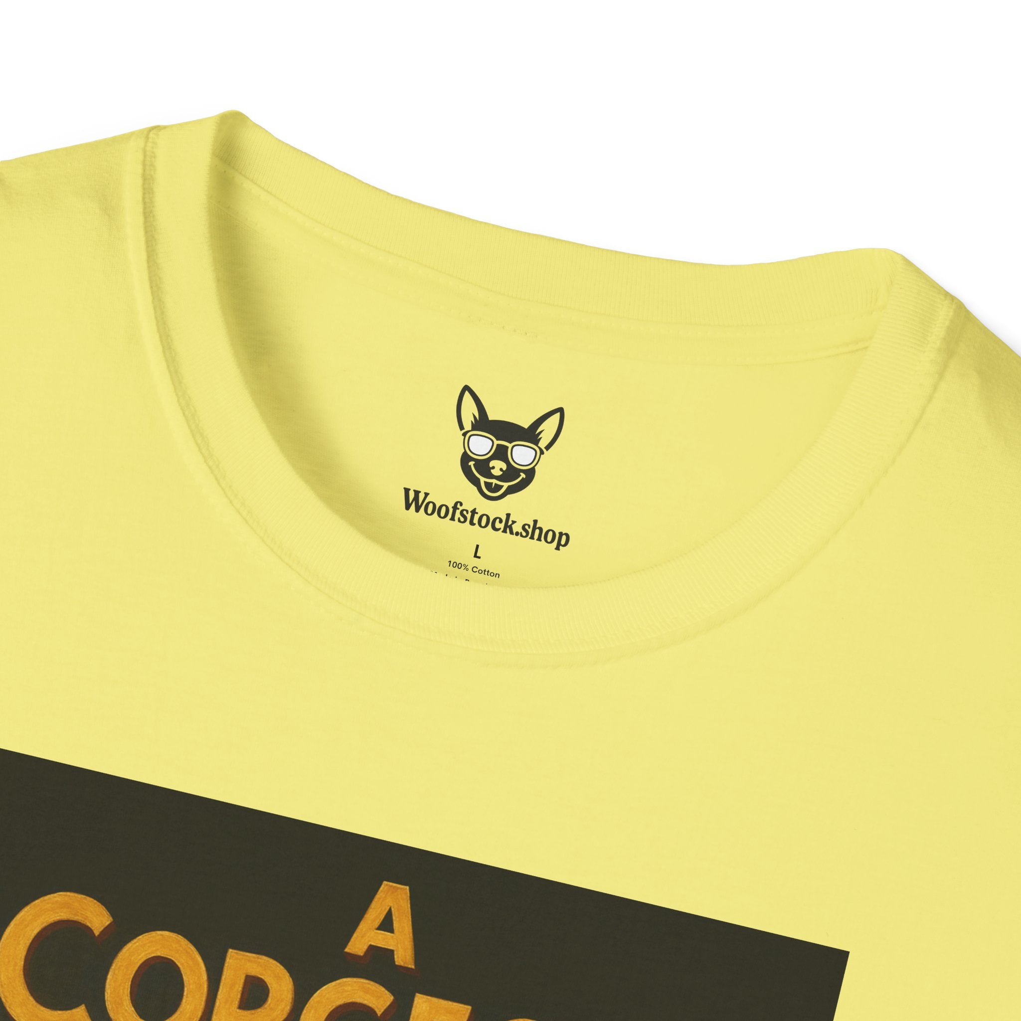 A Chorus Line Broadway Poster Dog Parody Unisex Softstyle T-Shirt -- Funny Tee for Broadway and Dog Lovers