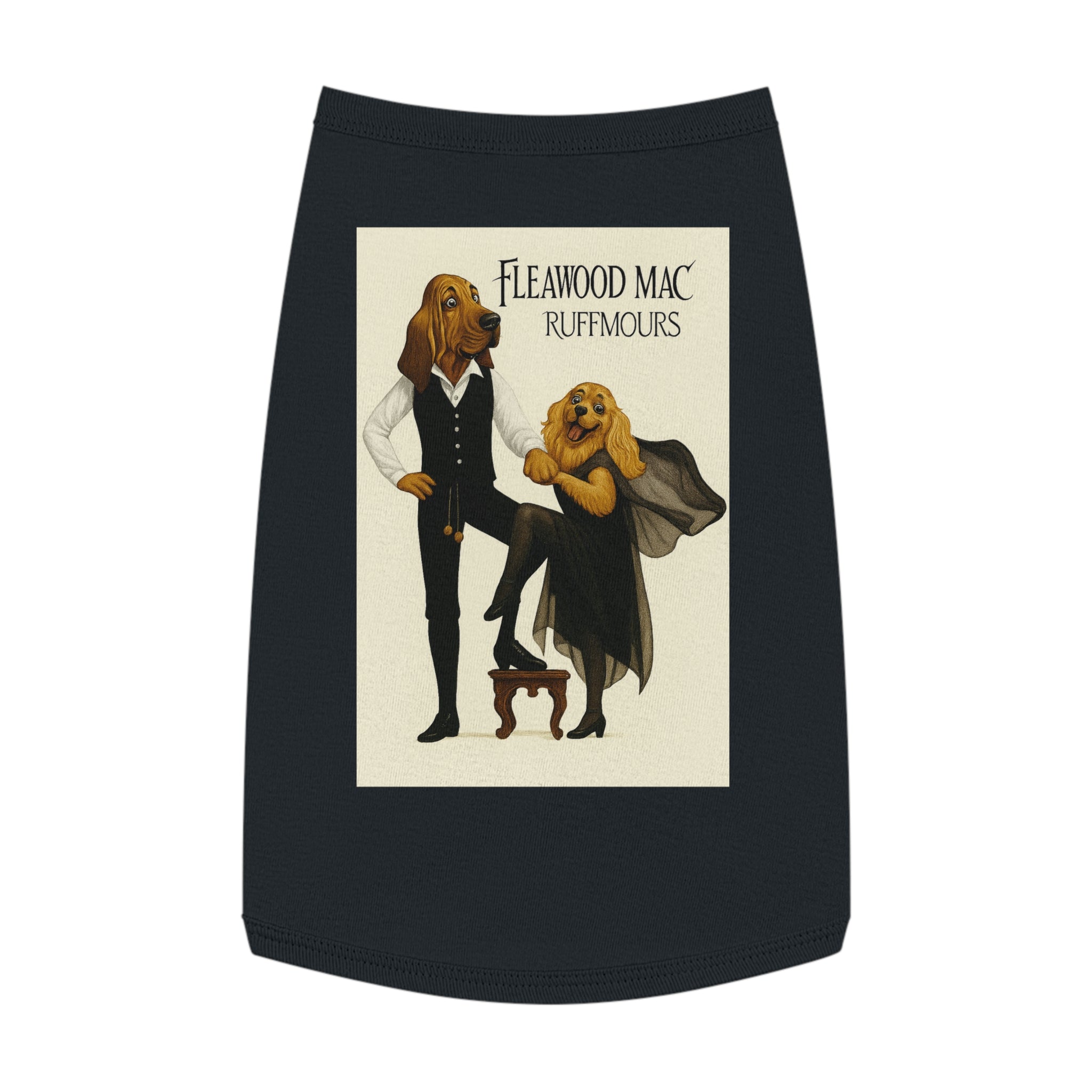 Fleetwoof Mac Ruffmours Pet Tank Top -- Funny Fleetwood Mac Parody Shirt for Dog Lovers