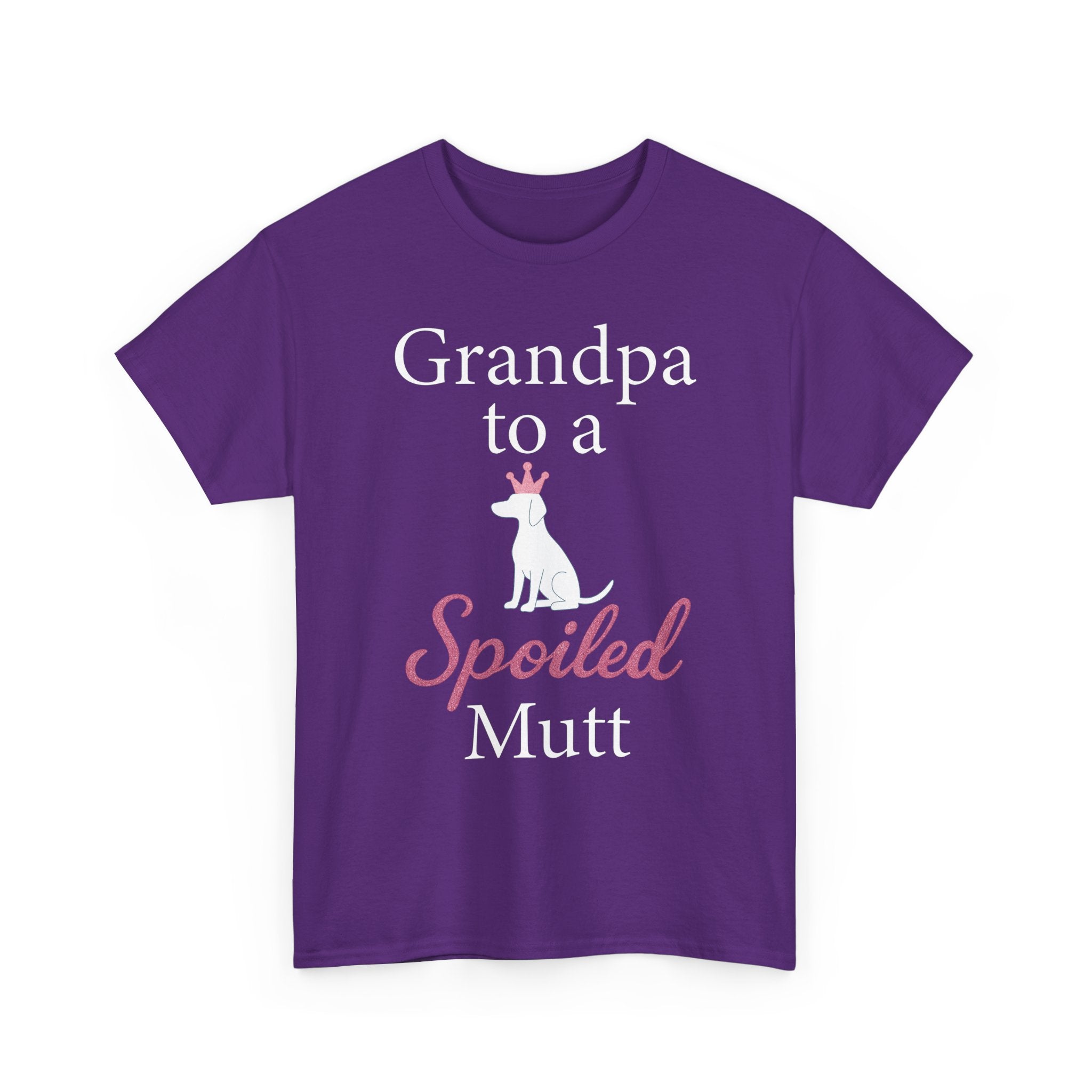 Grandpa to a Spoiled Mutt T-Shirt — Funny Shirt for Dog Lovers
