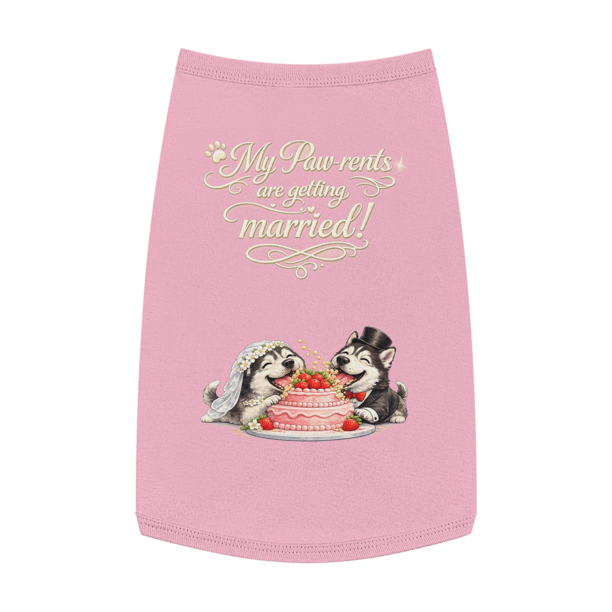 Engagement Gift for Dog Lovers -- My Pawrents Are Getting Married Dog Shirt Wedding Gift (Husky)