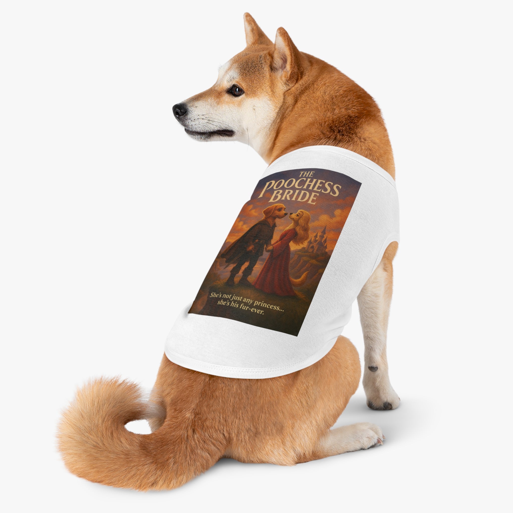 The Poochess Bride Pet Tank Top-- Funny Parody Shirt for Dogs Lovers