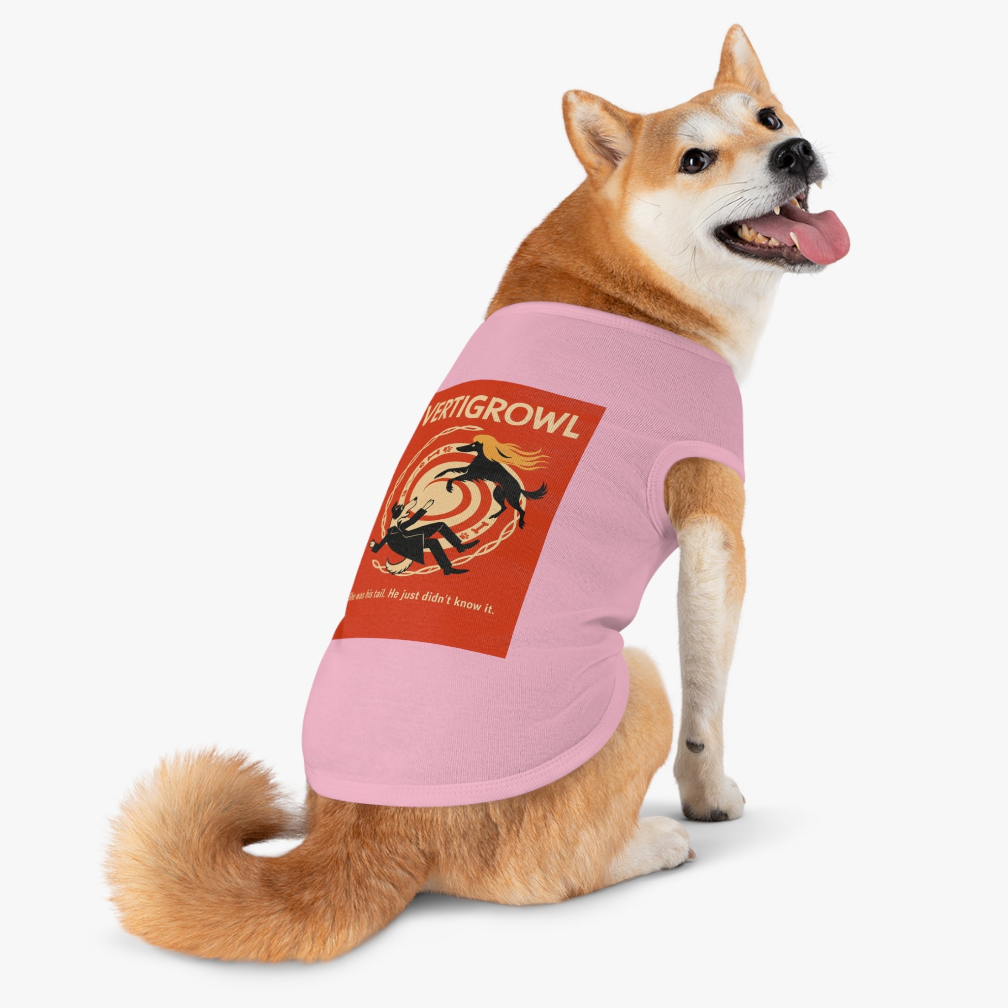 Vertigrowl Pug Pet Tank Top-- Funny Parody Shirt for Dog Lovers