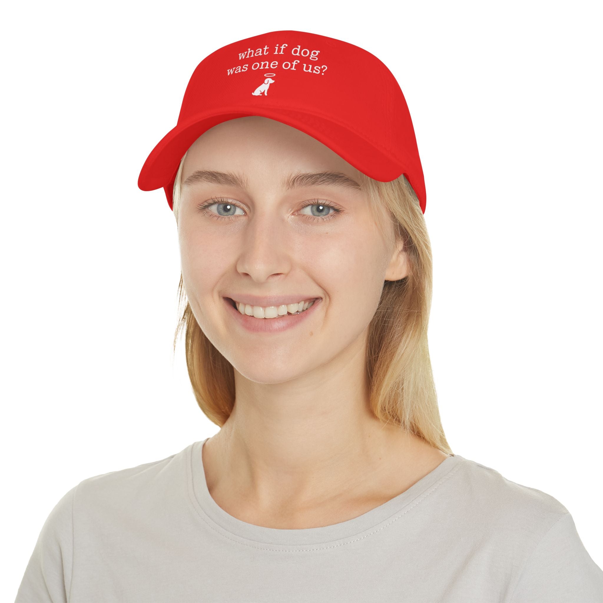 What If Dog Was One Of Us Low Profile Baseball Cap