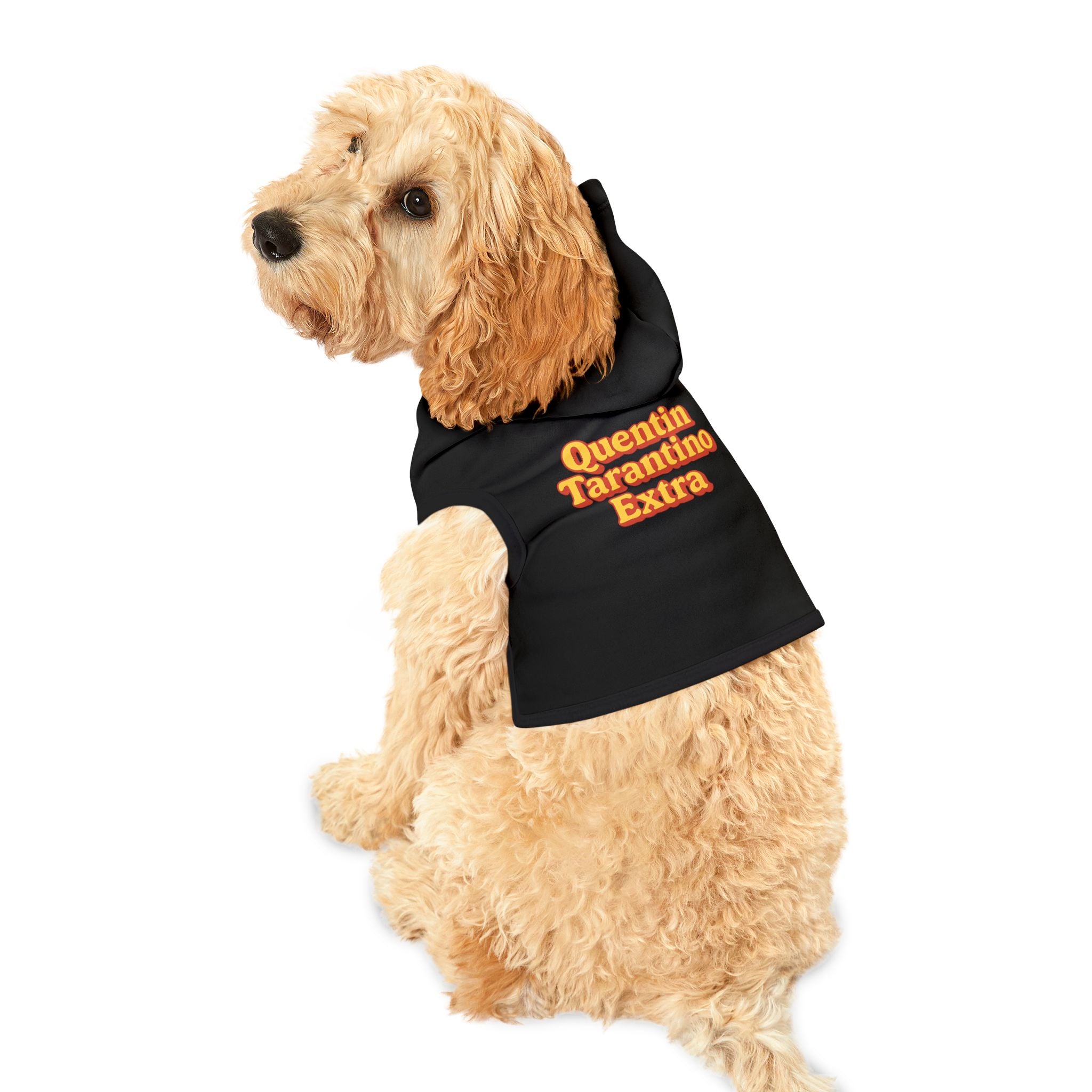 Quentin Tarantino Extra Dog Hoodie – Funny Pet Sweatshirt for Overdramatic Dogs