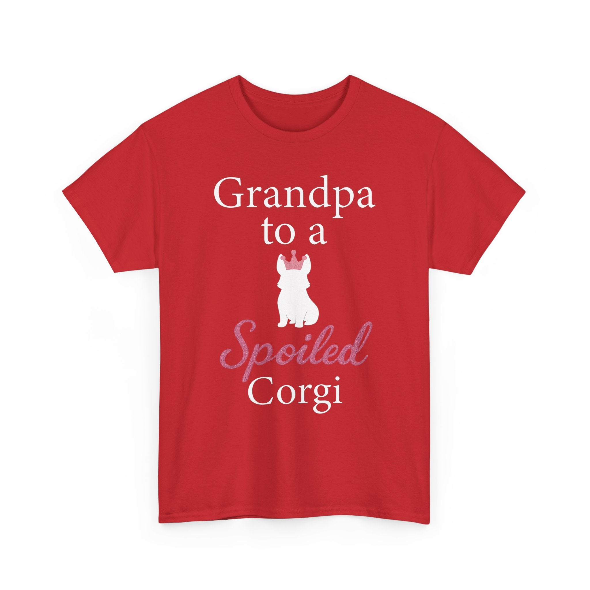 Grandpa to a Spoiled Corgi T-Shirt — Funny Shirt for Dog Lovers