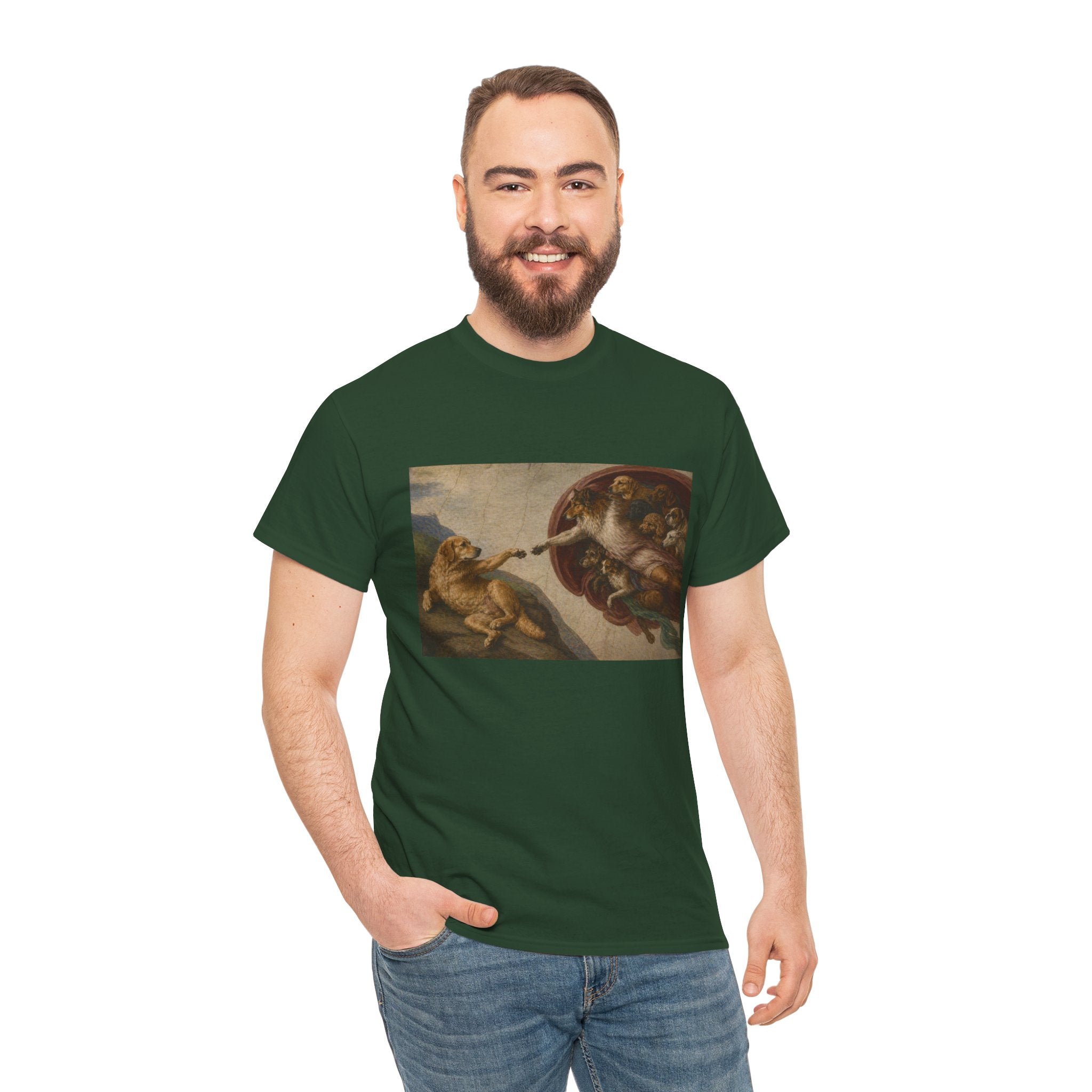 The Creation of Paw-dam -- Funny Shirt for Dog and Art Lovers