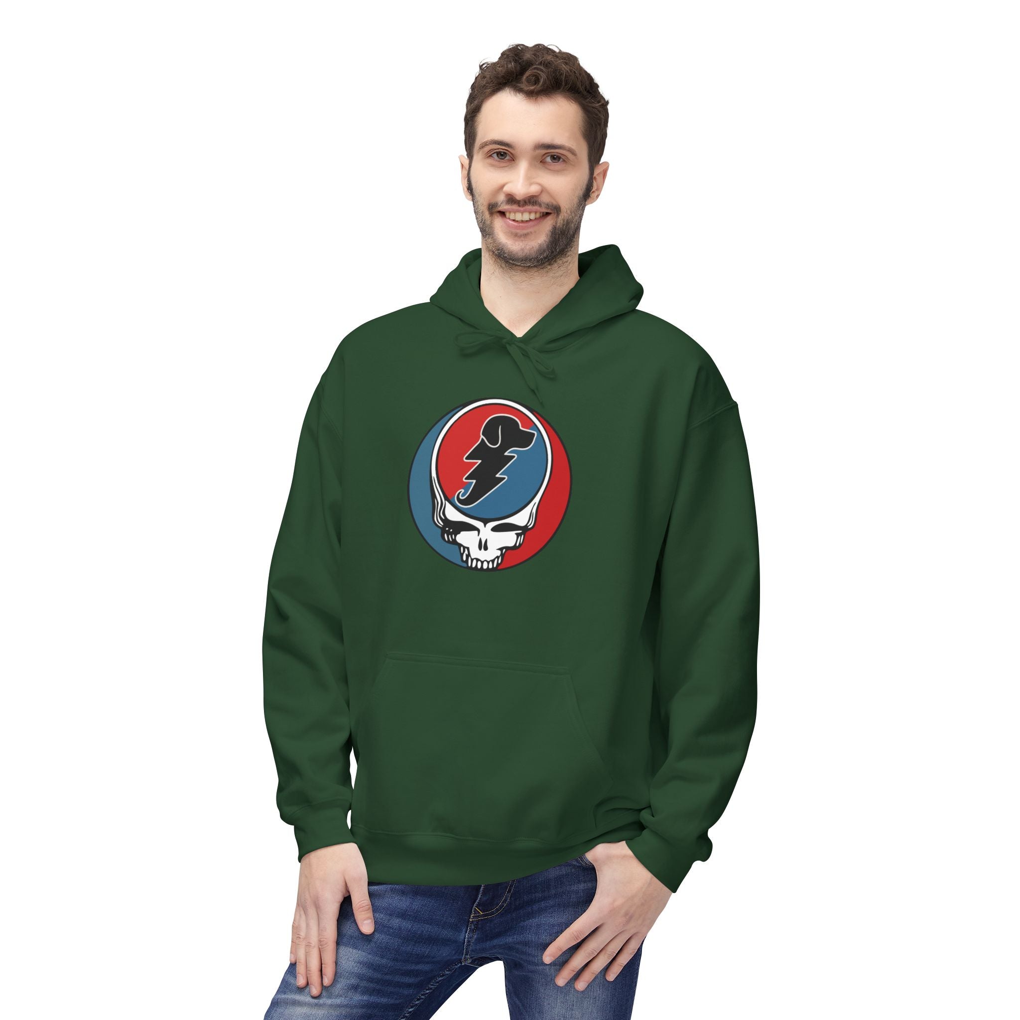Grateful Dead Parody Dog Hoodie — Funny Hoodie for Deadheads and Dog Lovers
