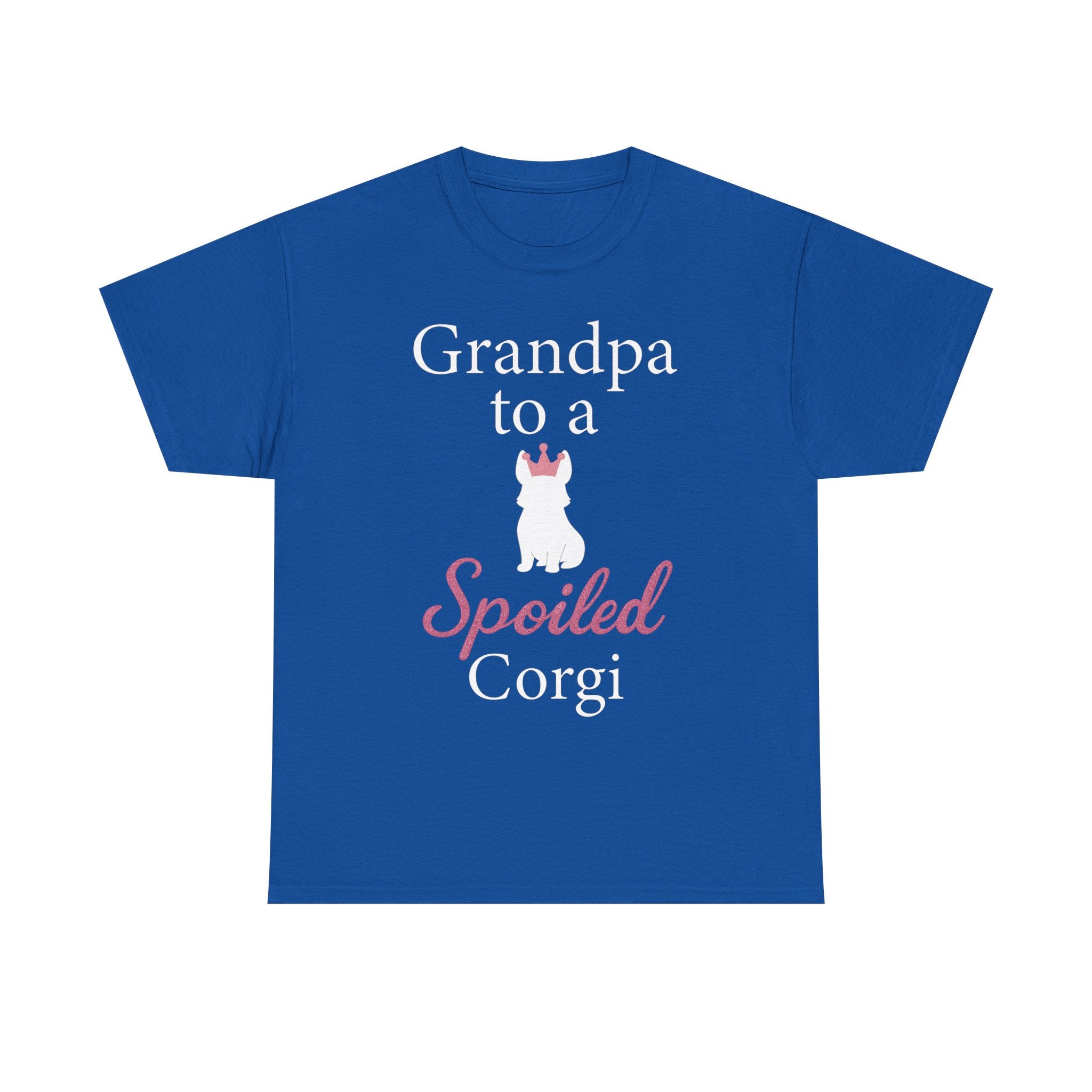 Grandpa to a Spoiled Corgi T-Shirt — Funny Shirt for Dog Lovers