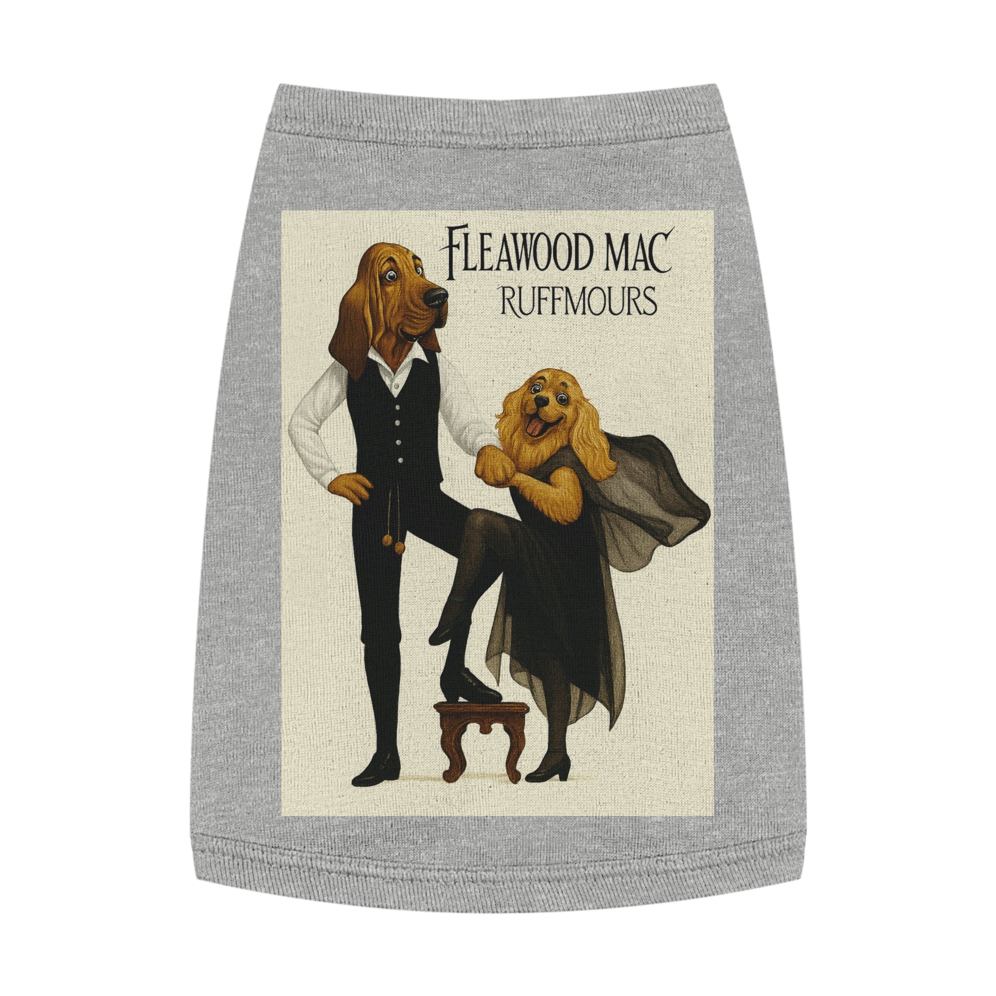 Fleetwoof Mac Ruffmours Pet Tank Top -- Funny Fleetwood Mac Parody Shirt for Dog Lovers