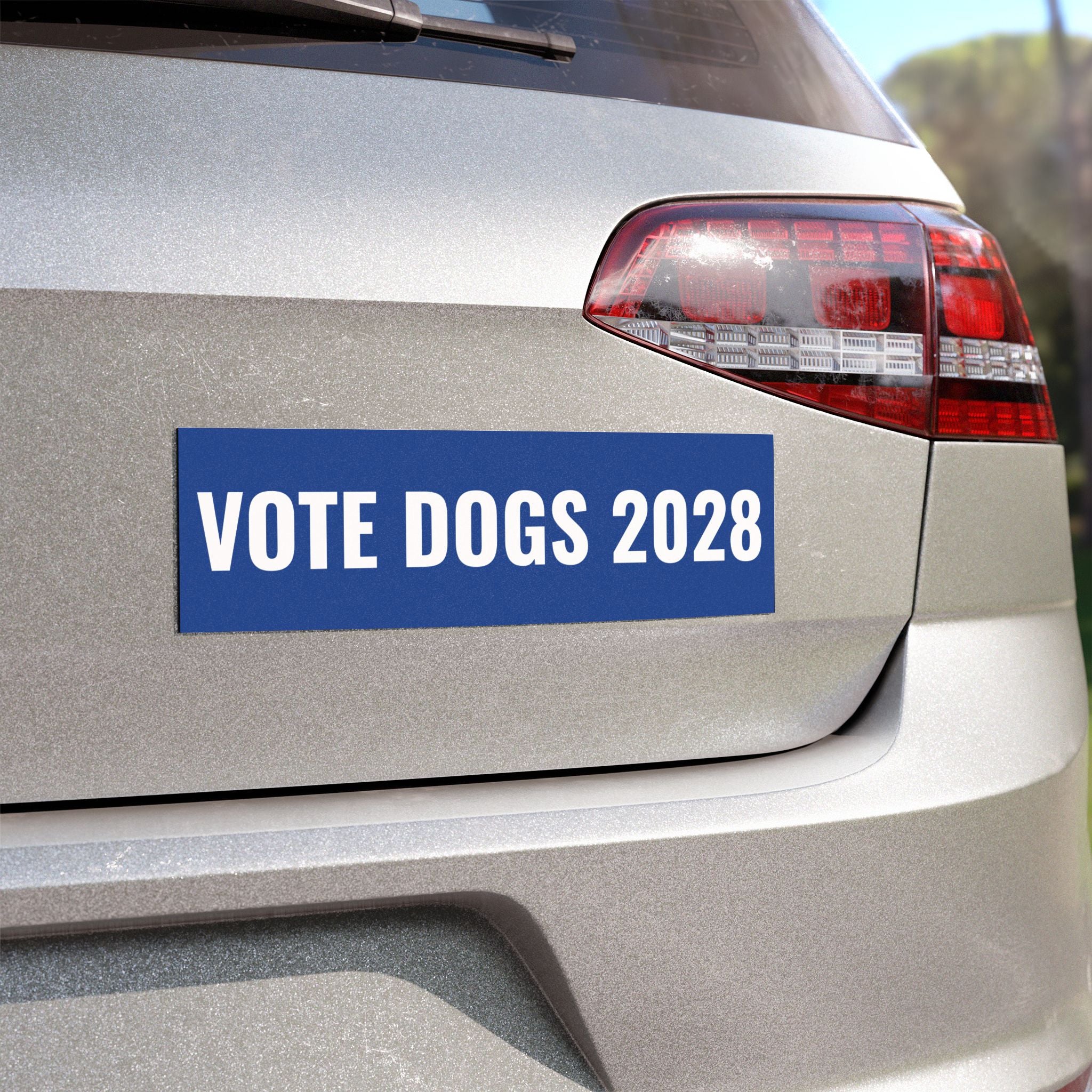 Vote Dogs 2028 Blue Bumper Magnet