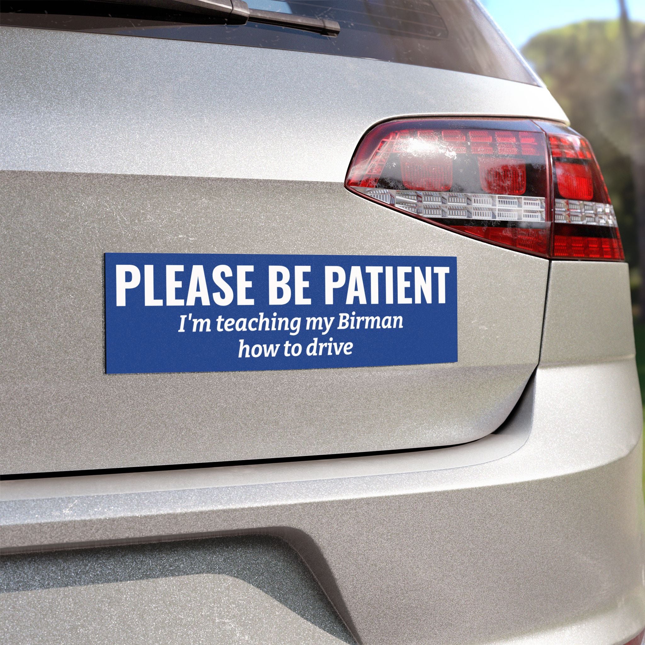 Copy of Please Be Patient, I'm Teaching My Dog How to Drive Bumper Magnet