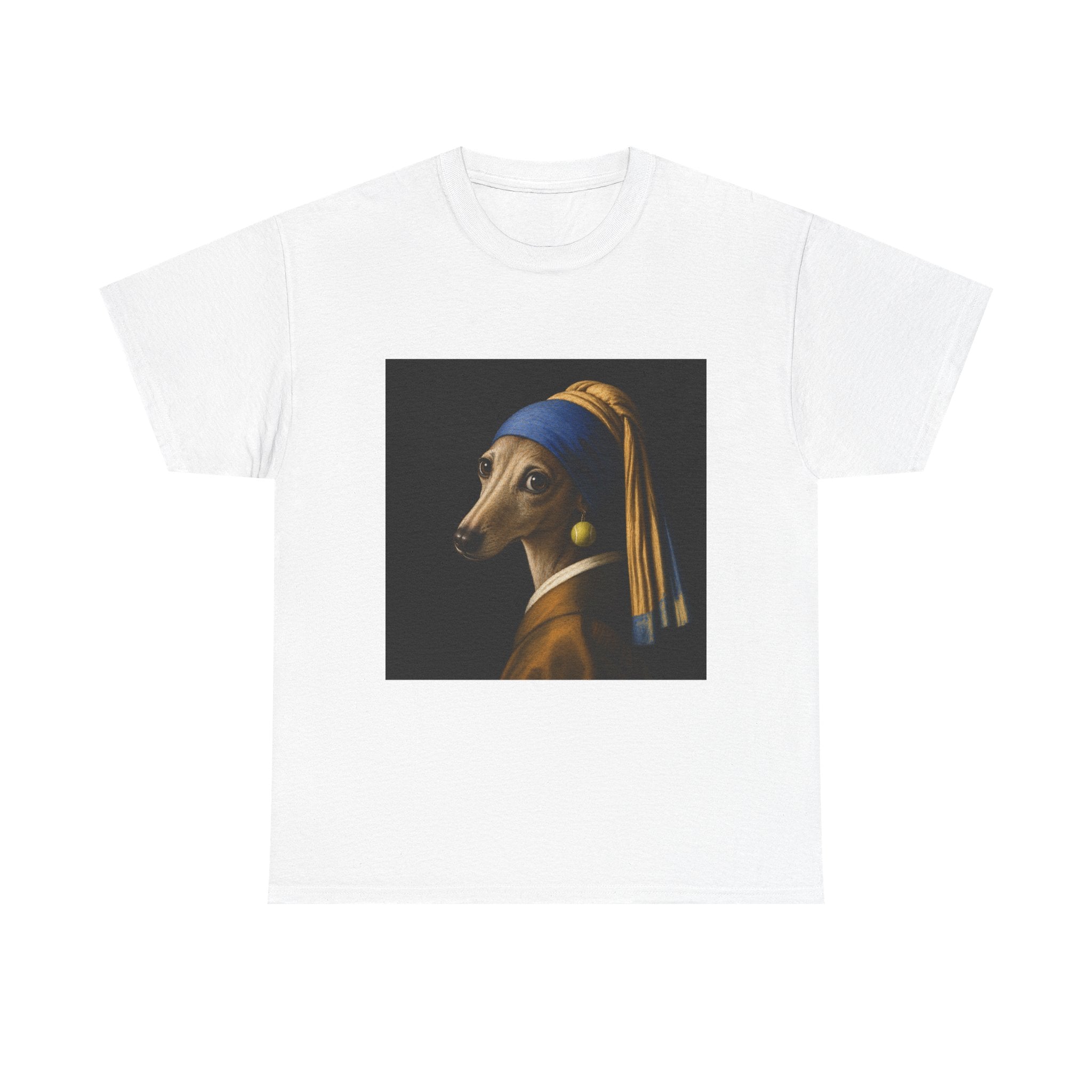 The Girl With the Fuzzy Earring -- Funny Shirt for Dog and Art Lovers