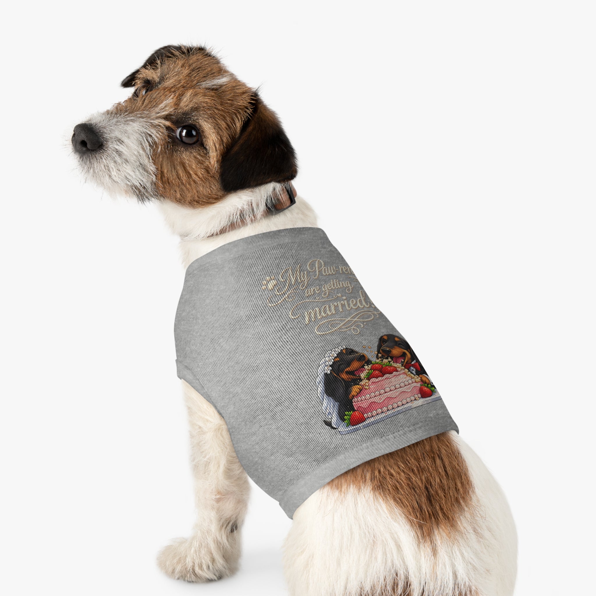 Engagement Gift for Dog Lovers -- My Pawrents Are Getting Married Dog Shirt Wedding Gift (Dachshund)