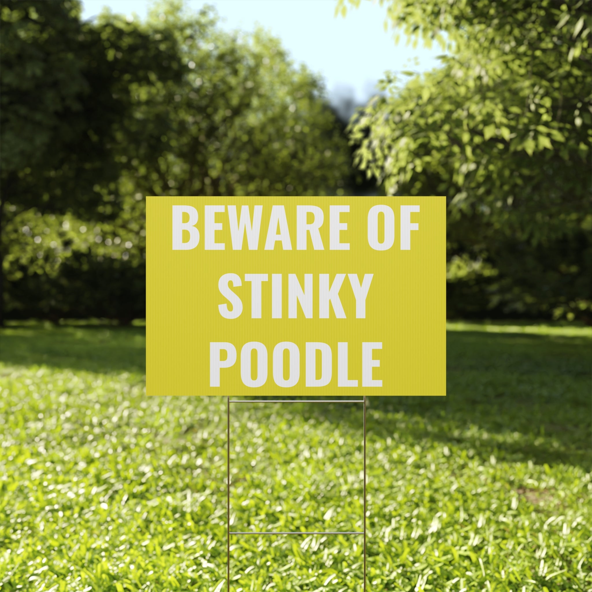 Copy of Copy of Copy of Beware of Anxious Chihuahua Yard Sign - Funny Dog Warning Plastic Lawn Sign