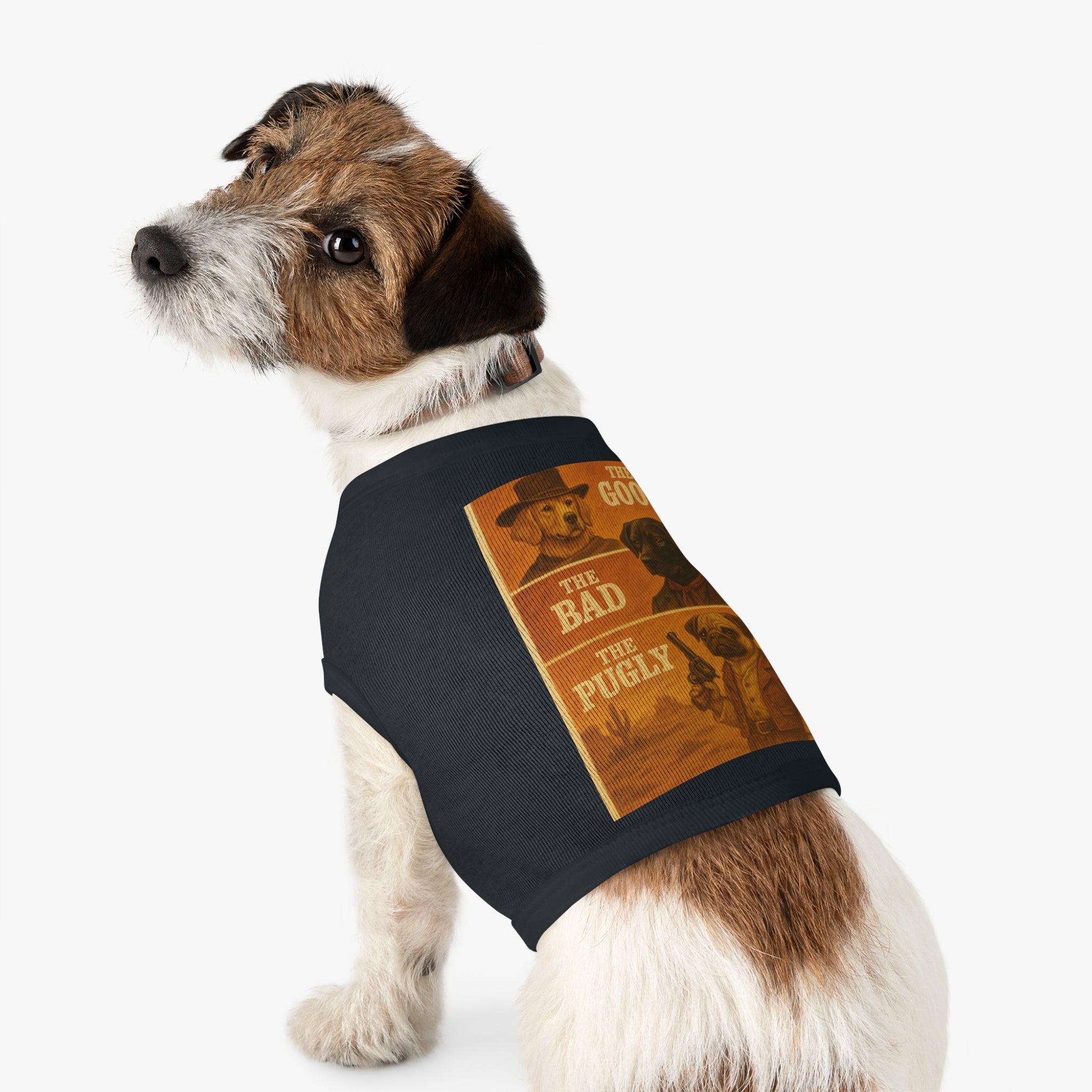The Good, The Bad, The Pugly Pet Tank Top-- Funny Parody Shirt for Dog Lovers