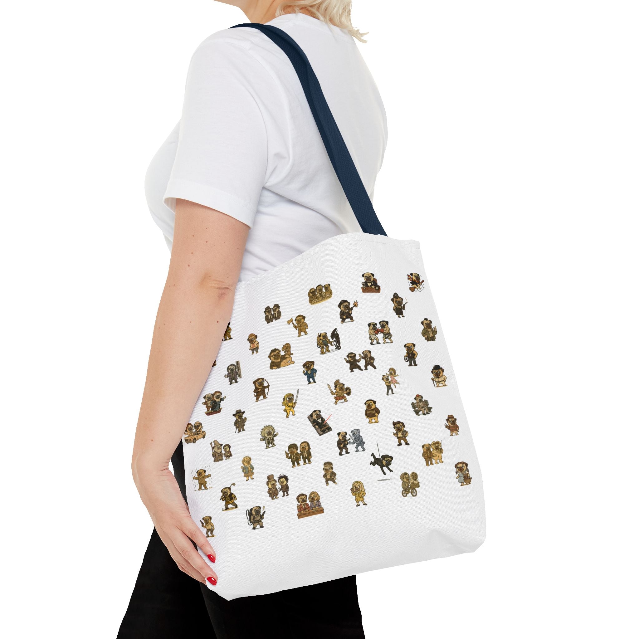 Movie Pugs Tote Bag – Hilarious Bag for Dog Lovers and Cinema Fans