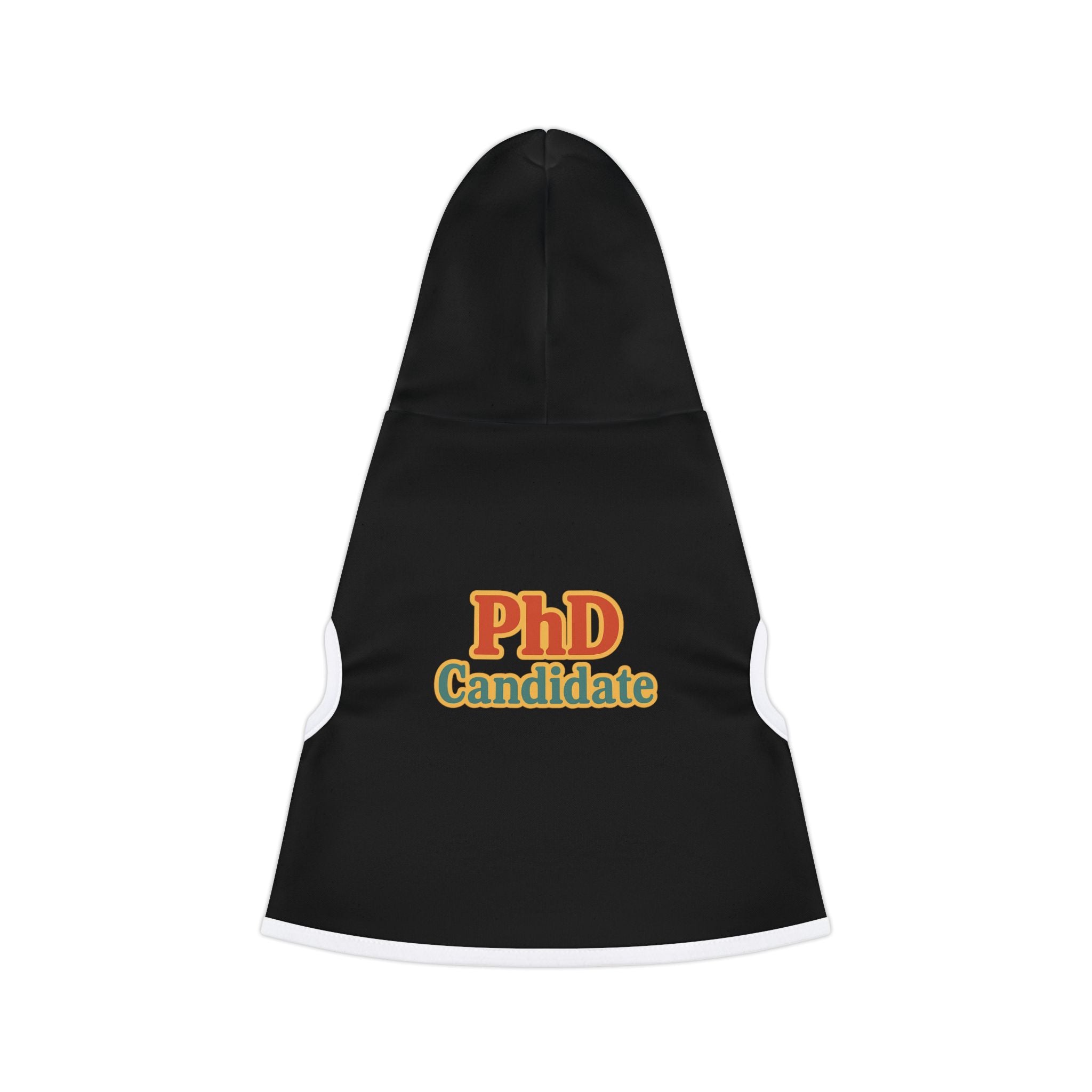 PhD Candidate Dog Hoodie – Funny Academic Pet Sweatshirt for Overachieving Pups