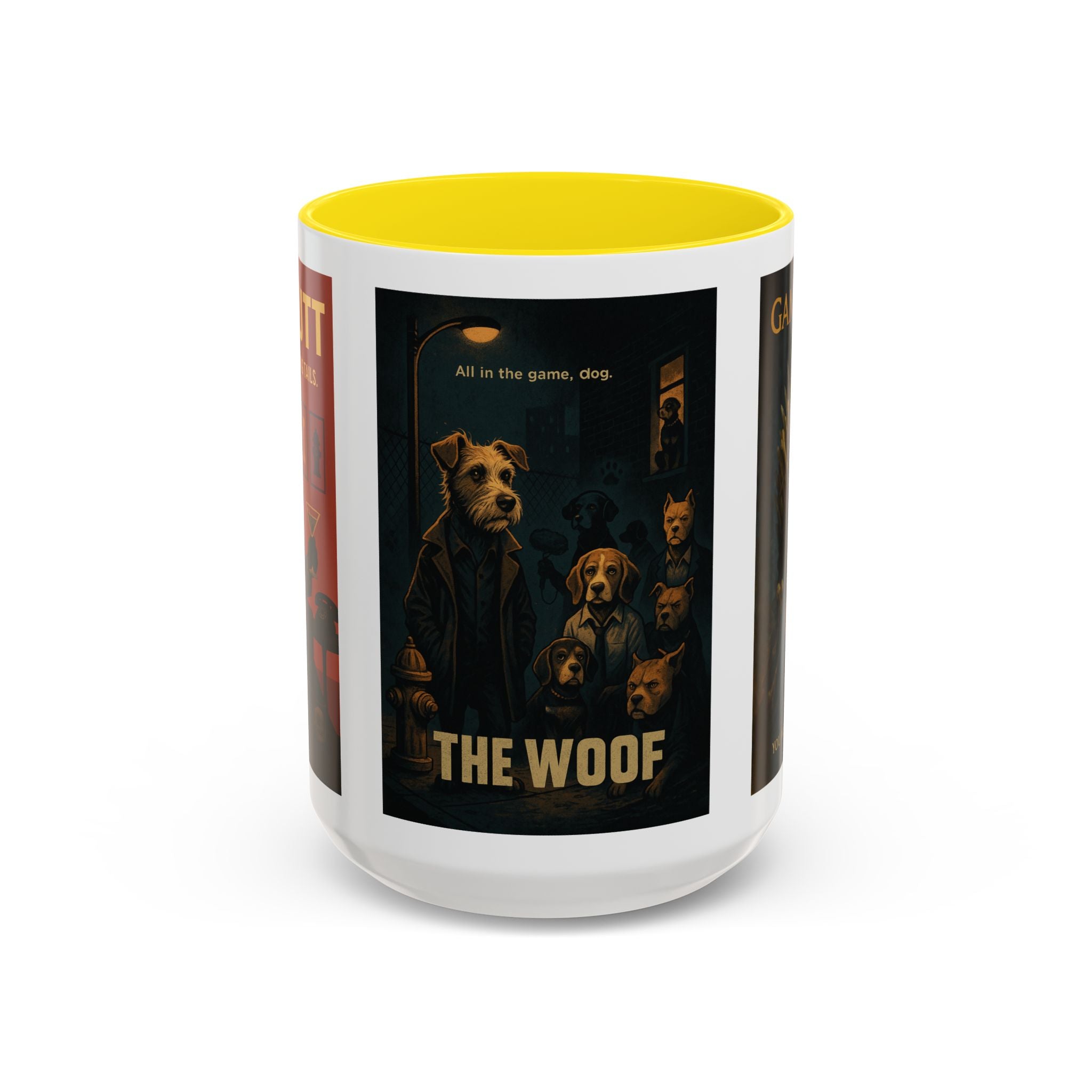 Golden TV Classics Dog Parody Coffee Mug – Mad Men, The Wire & Game of Thrones