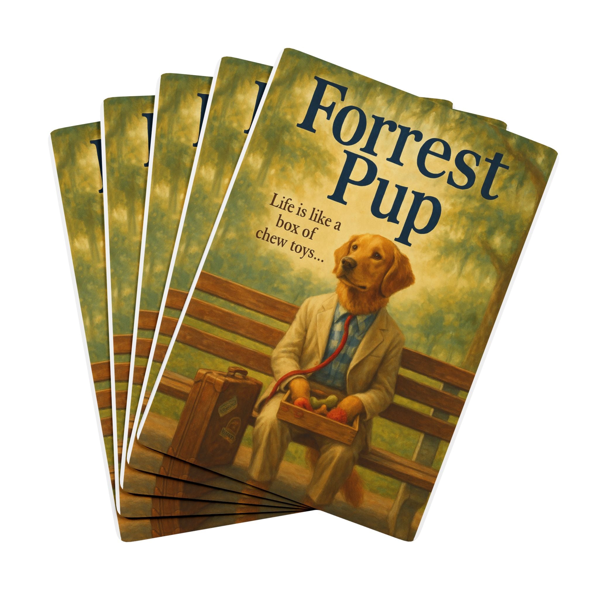 Forrest Pup Playing Cards | Funny Gift for Dog Lovers and Movie Fans