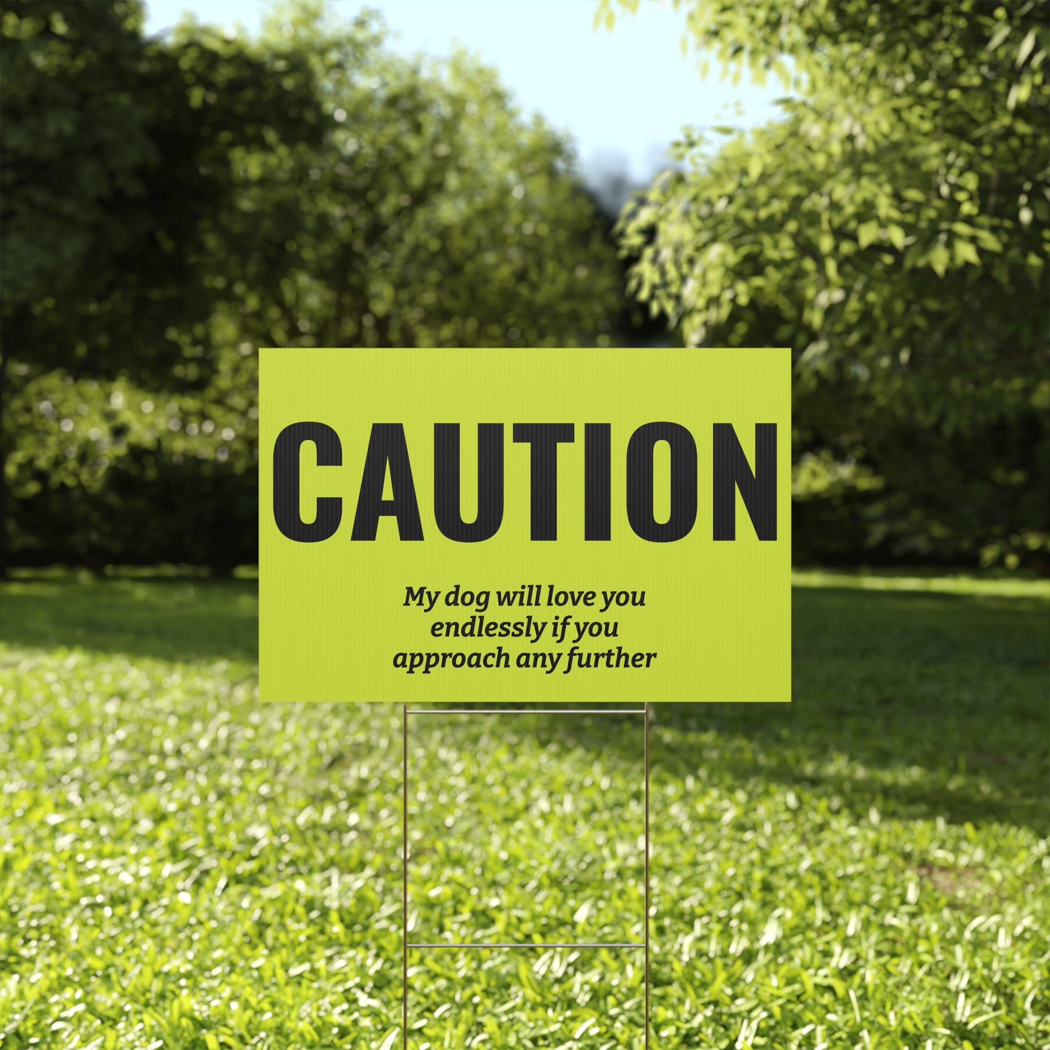 Copy of Copy of Copy of Copy of Copy of Copy of Beware of Anxious Chihuahua Yard Sign - Funny Dog Warning Plastic Lawn Sign