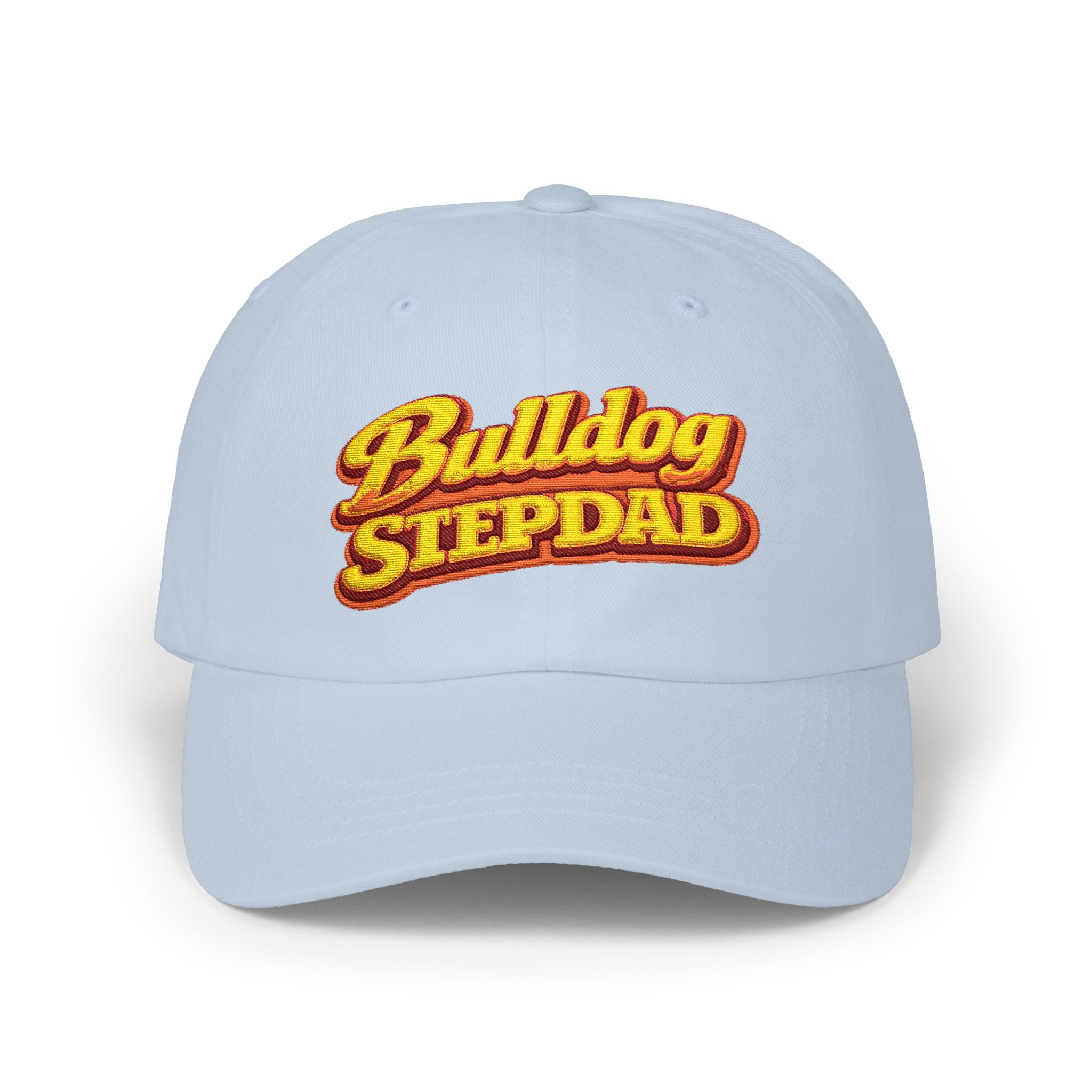 Bulldog Stepdad Dad Cap — Embroidered Baseball Hat for Dog Lovers