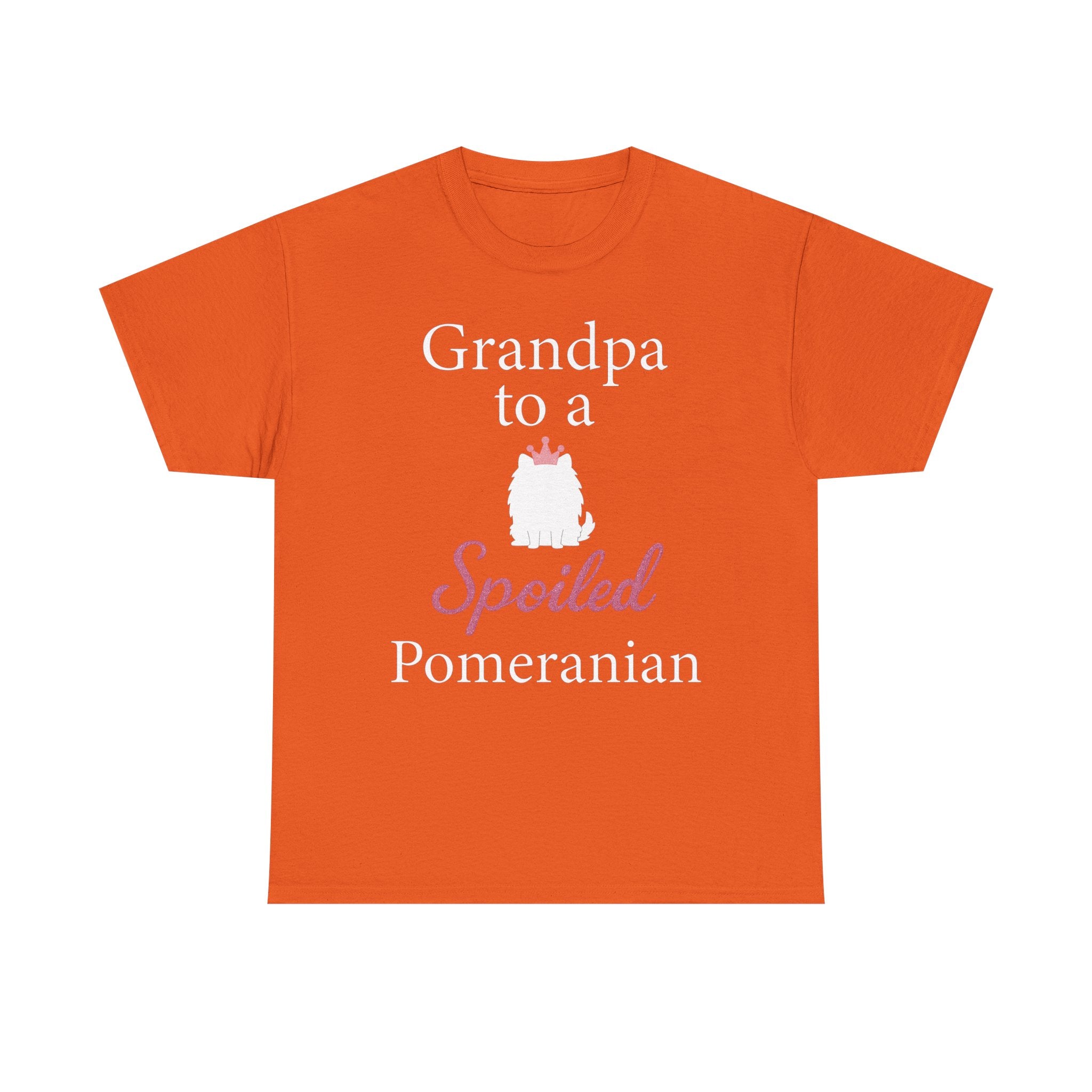 Grandpa to a Spoiled Pomeranian T-Shirt — Funny Shirt for Dog Lovers