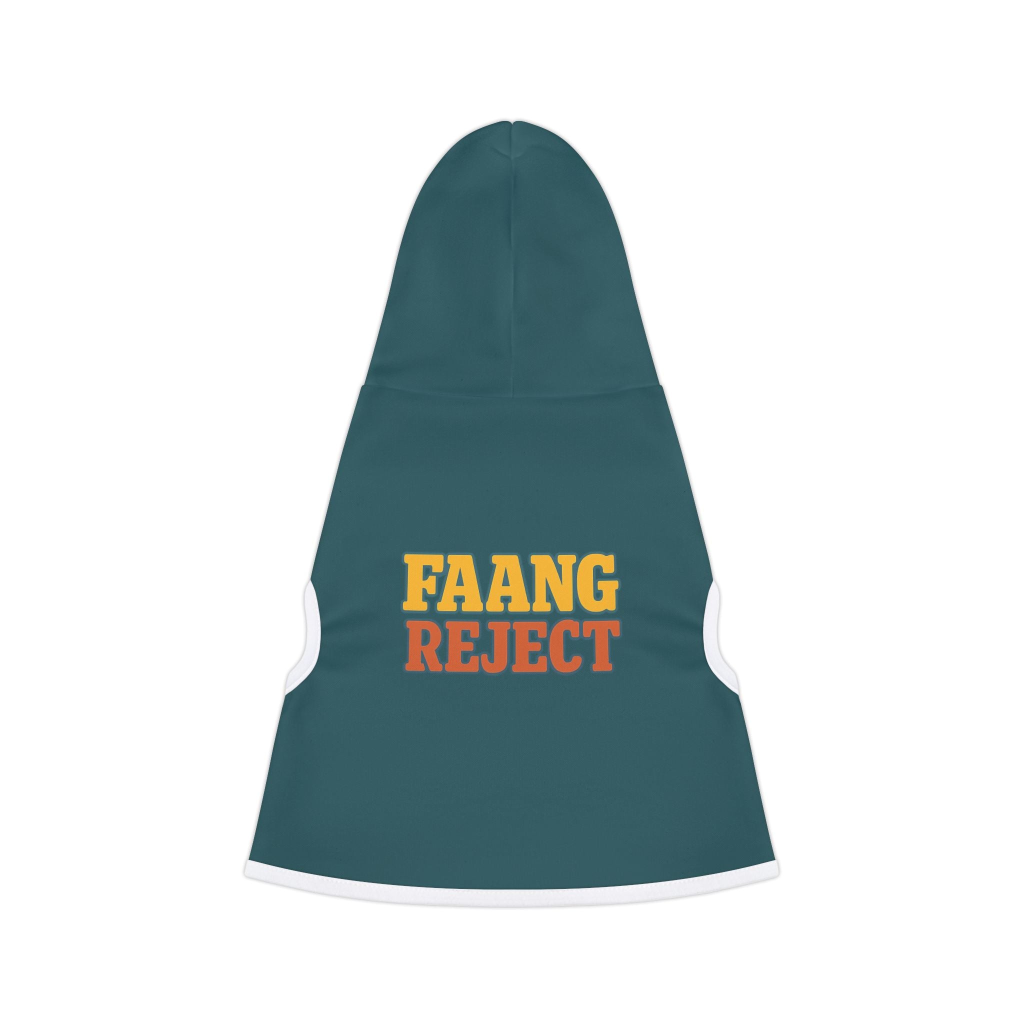 FAANG Reject Dog Hoodie – Funny Tech-Inspired Pet Sweatshirt for Washed-Up Work-from-Home Dogs