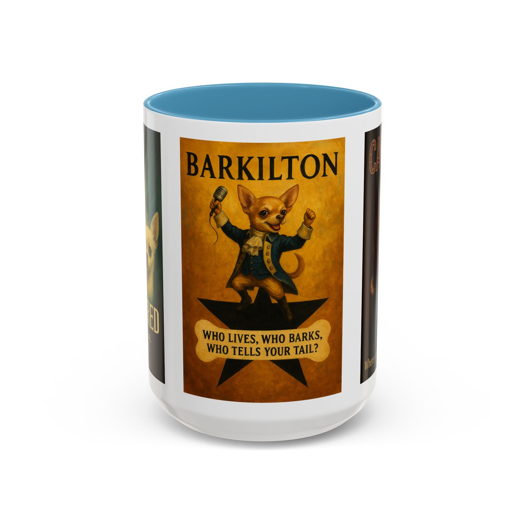 Broadway Dog Parody Mug – Funny Wicked, Hamilton & Rent Musical Gift