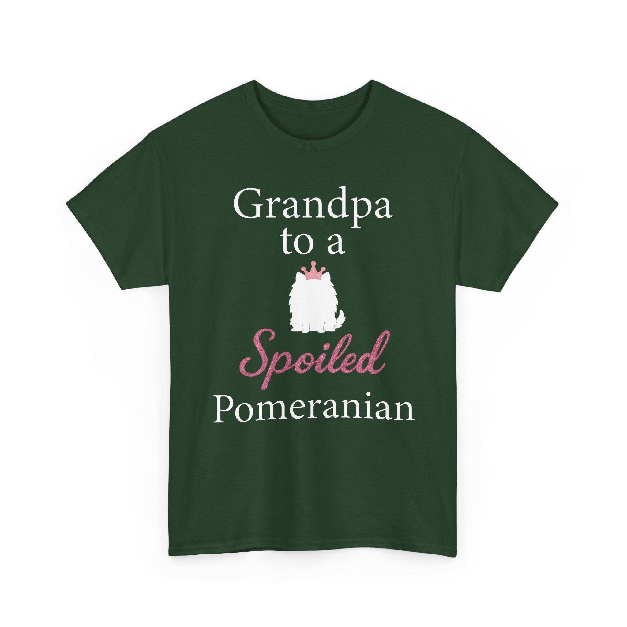 Grandpa to a Spoiled Pomeranian T-Shirt — Funny Shirt for Dog Lovers