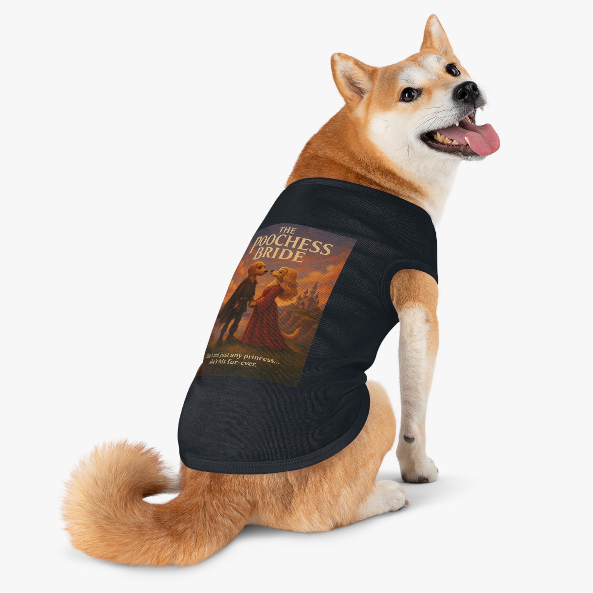 The Poochess Bride Pet Tank Top-- Funny Parody Shirt for Dogs Lovers