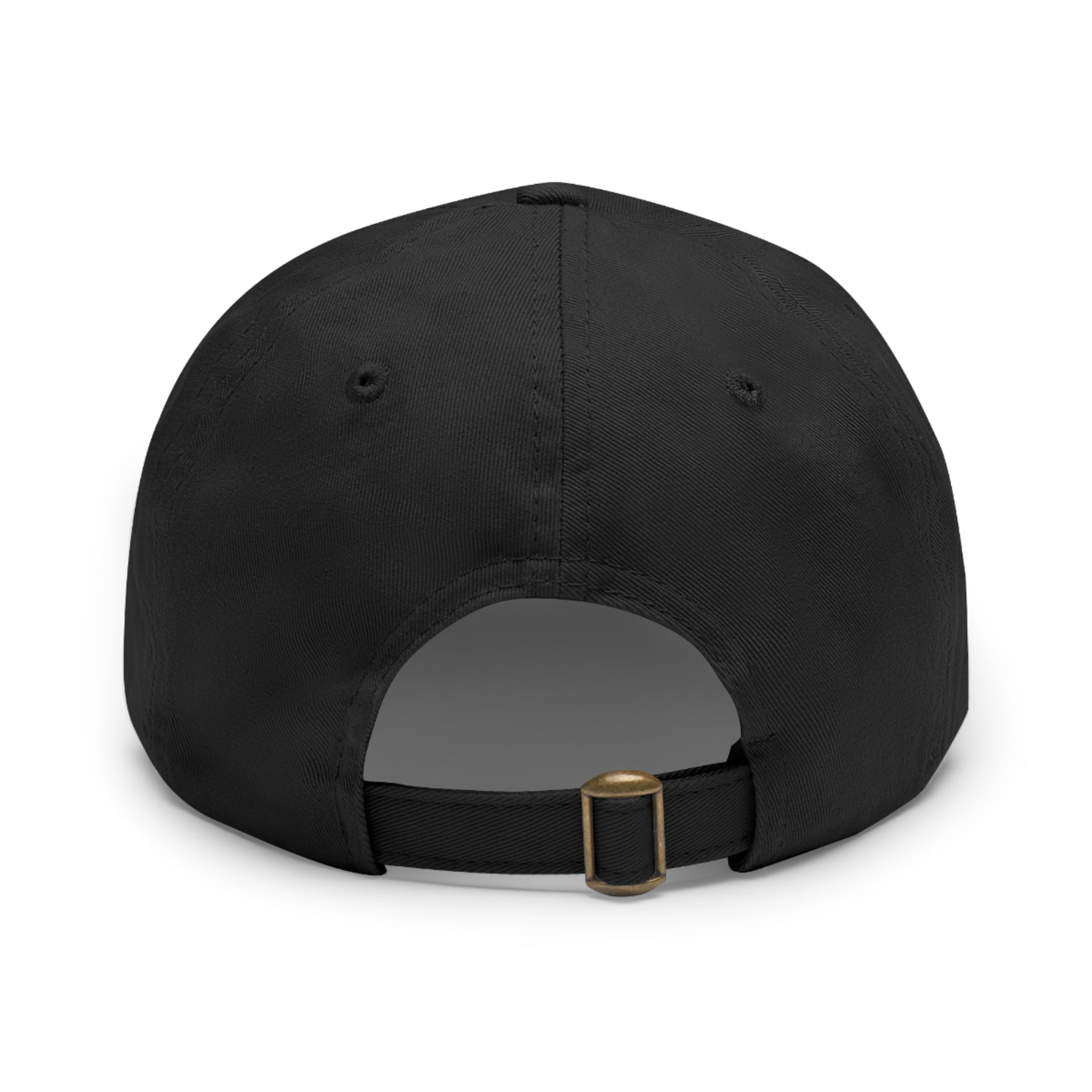 What If Dog Was One Of Us? Dad Hat with Leather Patch (Round)