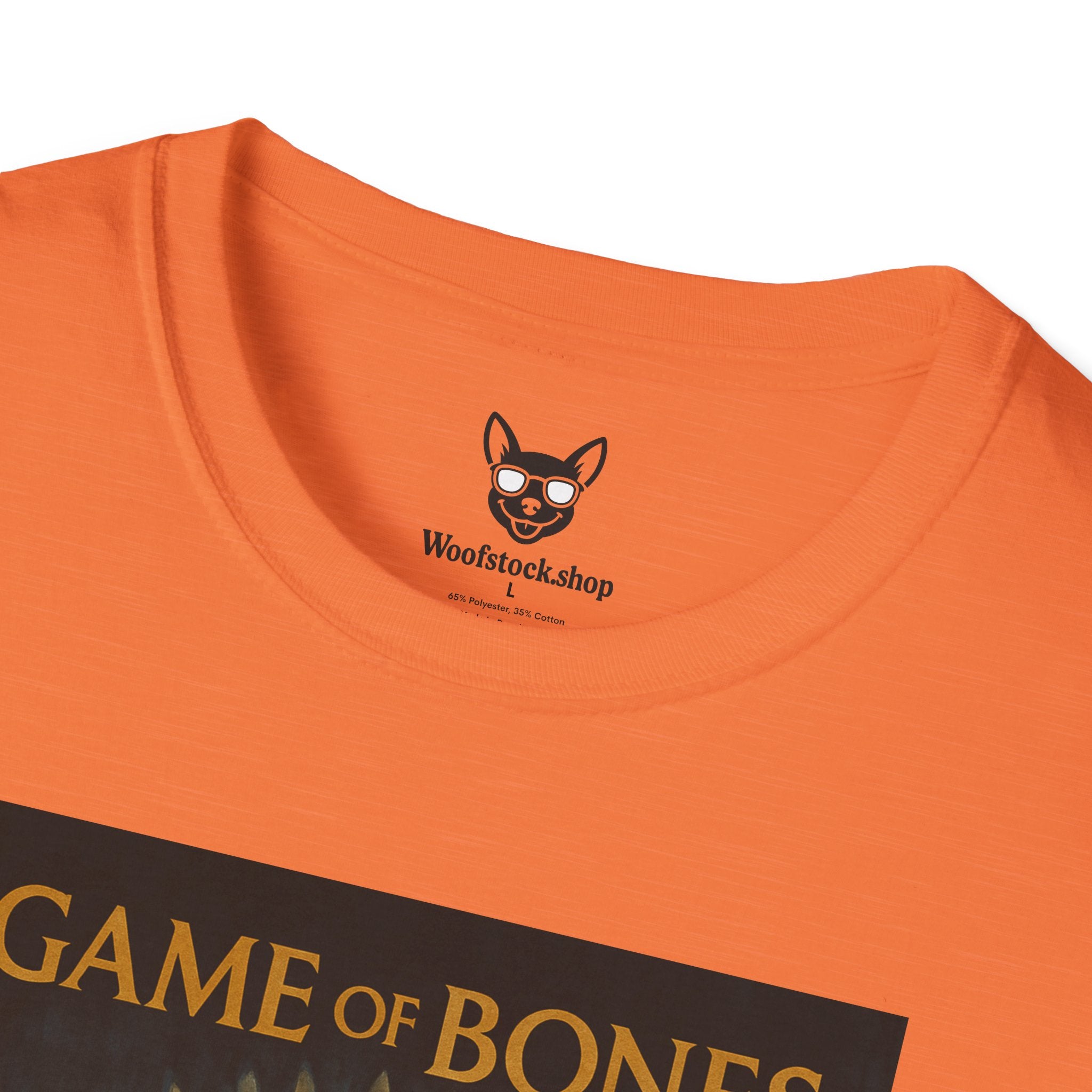 Game of Thrones TV Poster Dog Parody Unisex Softstyle T-Shirt -- Funny Dog Tee for TV and Dog Lovers