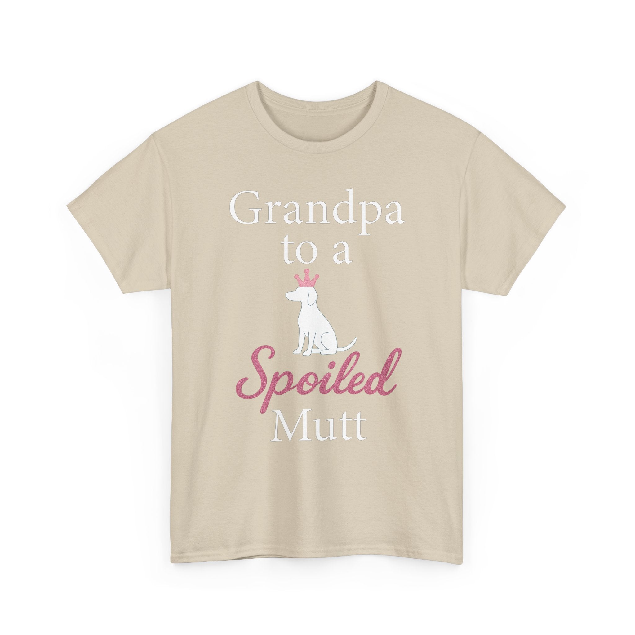Grandpa to a Spoiled Mutt T-Shirt — Funny Shirt for Dog Lovers
