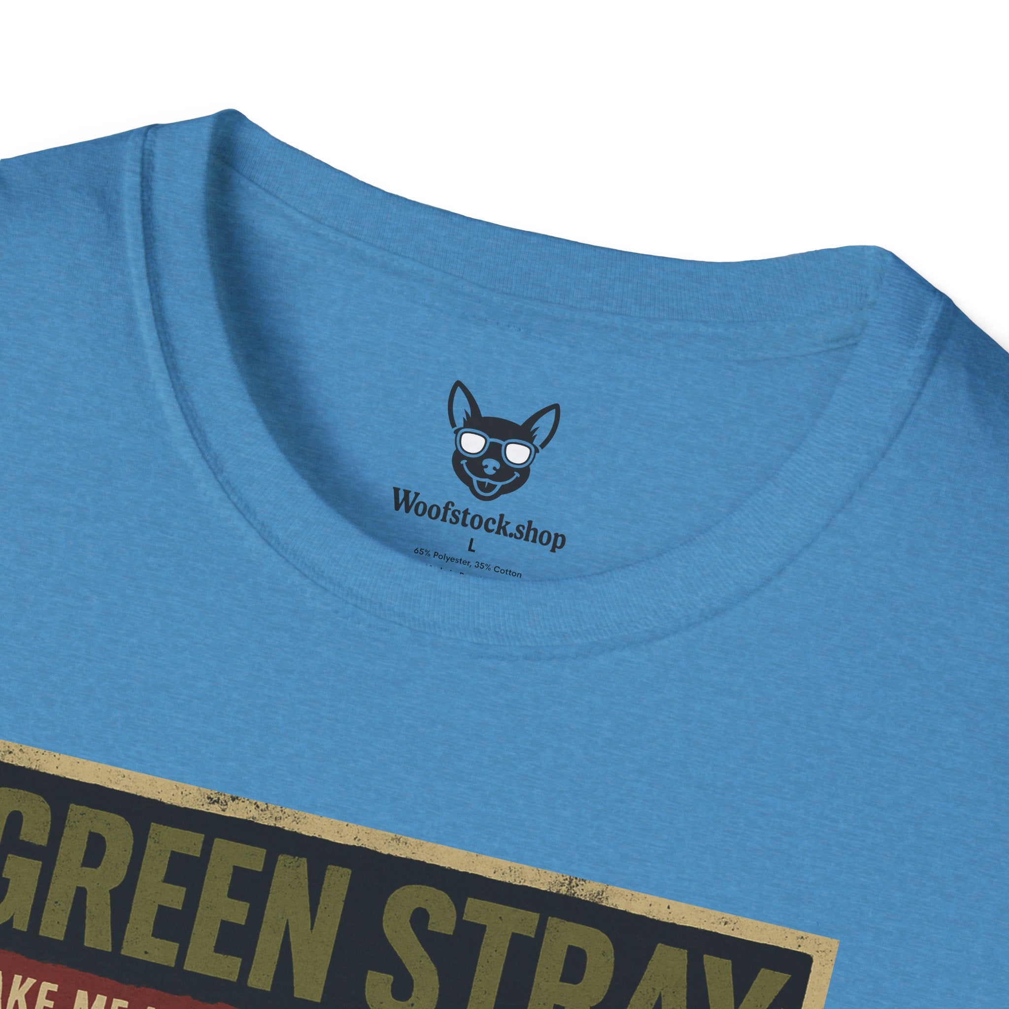 Green Day Concert Poster Dog Parody Unisex Softstyle T-Shirt – Funny Tee for Music and Dog Lovers