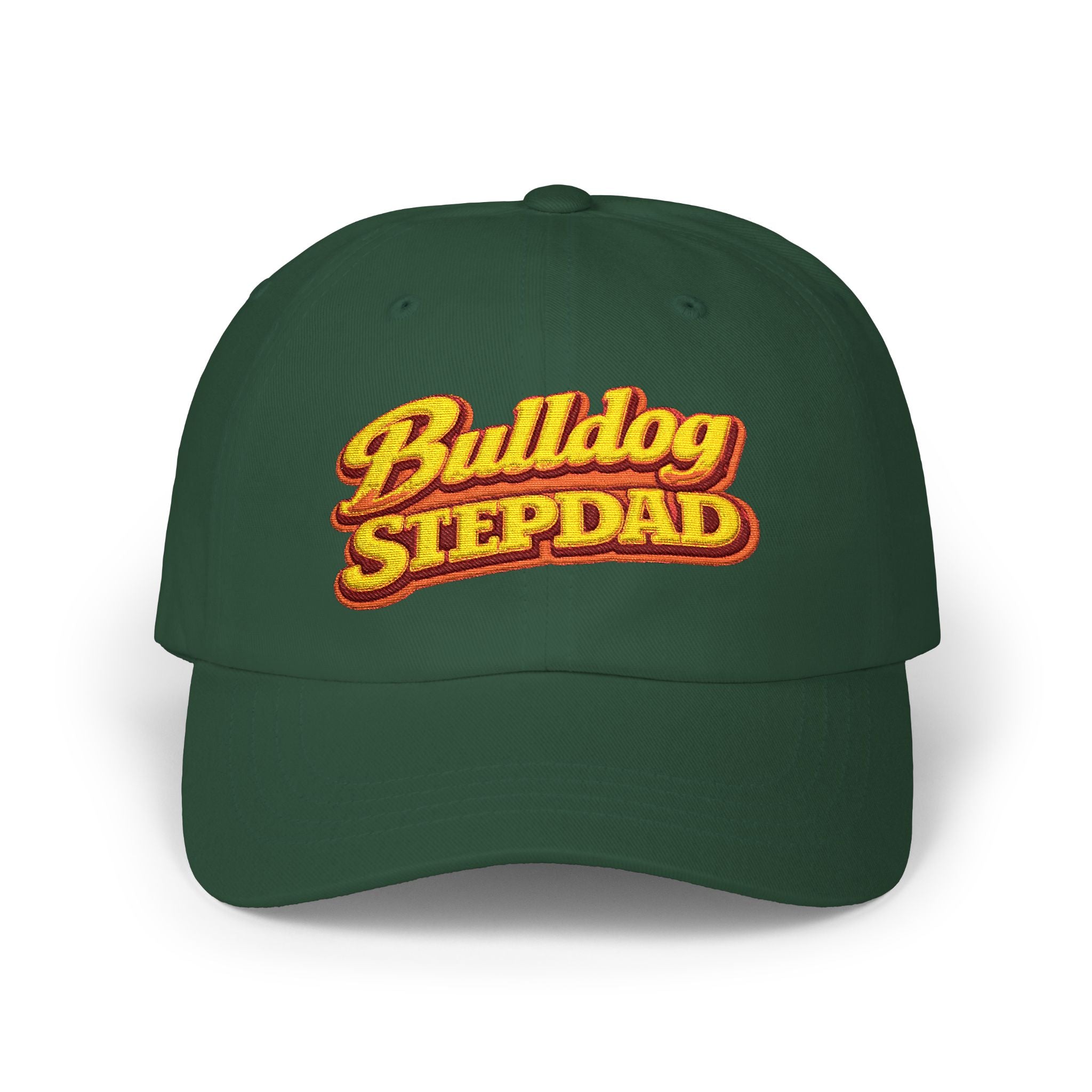 Bulldog Stepdad Dad Cap — Embroidered Baseball Hat for Dog Lovers